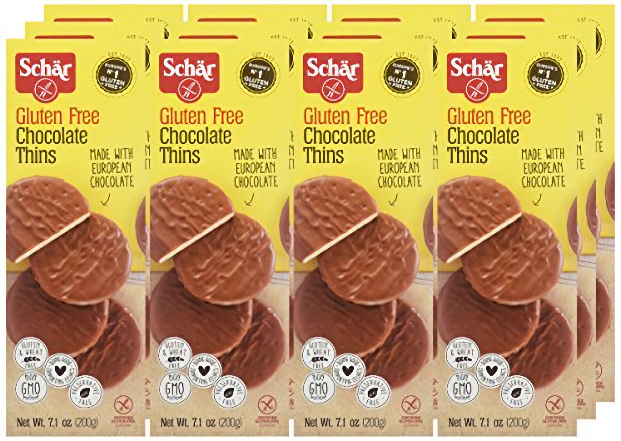 Schar Gluten Free Chocolate Thins, 7.1 oz., 12-Pack 5