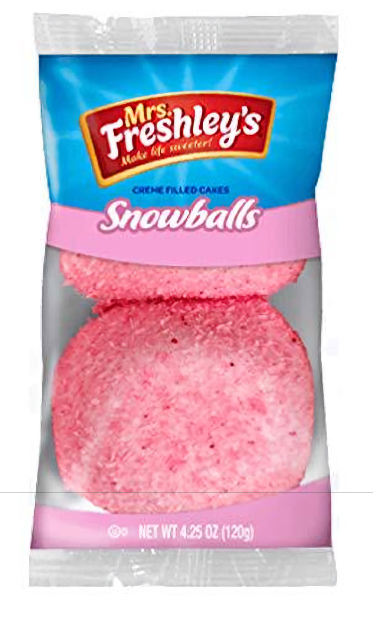 Mrs. Freshley's Snowball Snack Cake 2-packs | 8 Count (16 Pieces)