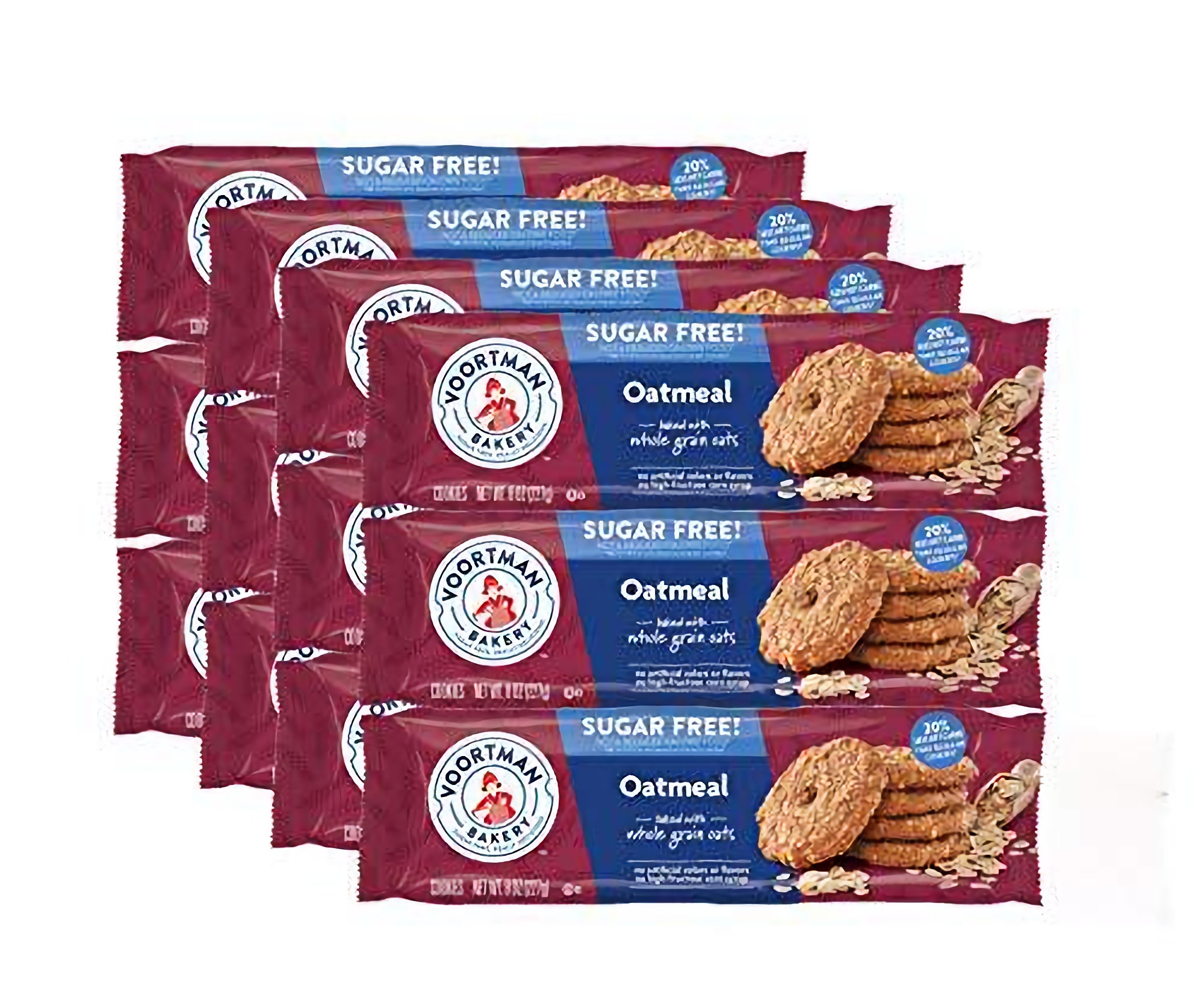 Voortman Bakery Sugar Free Oatmeal Cookies, Pack of 12 2