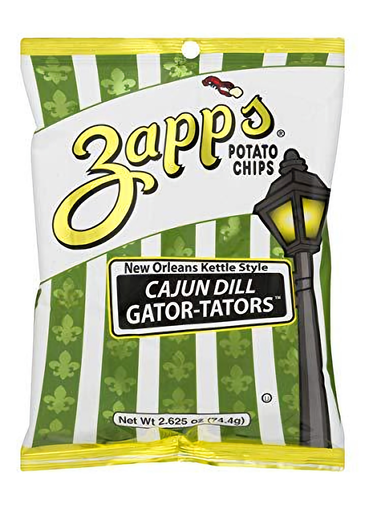 ZAPP'S Potato Chips Variety Pack | Evil Eye, Voodoo, Voodoo Heat, Mesquite BBQ, Cajun Dill Gatortator, 2.5 oz Hungry Sized Bags | 5-Pack 5