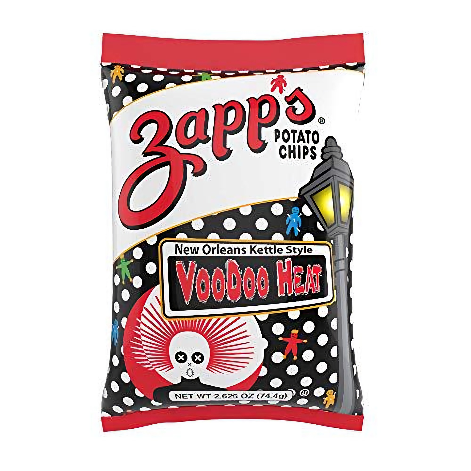 ZAPP'S Potato Chips Variety Pack | Evil Eye, Voodoo, Voodoo Heat, Mesquite BBQ, Cajun Dill Gatortator, 2.5 oz Hungry Sized Bags | 5-Pack 2