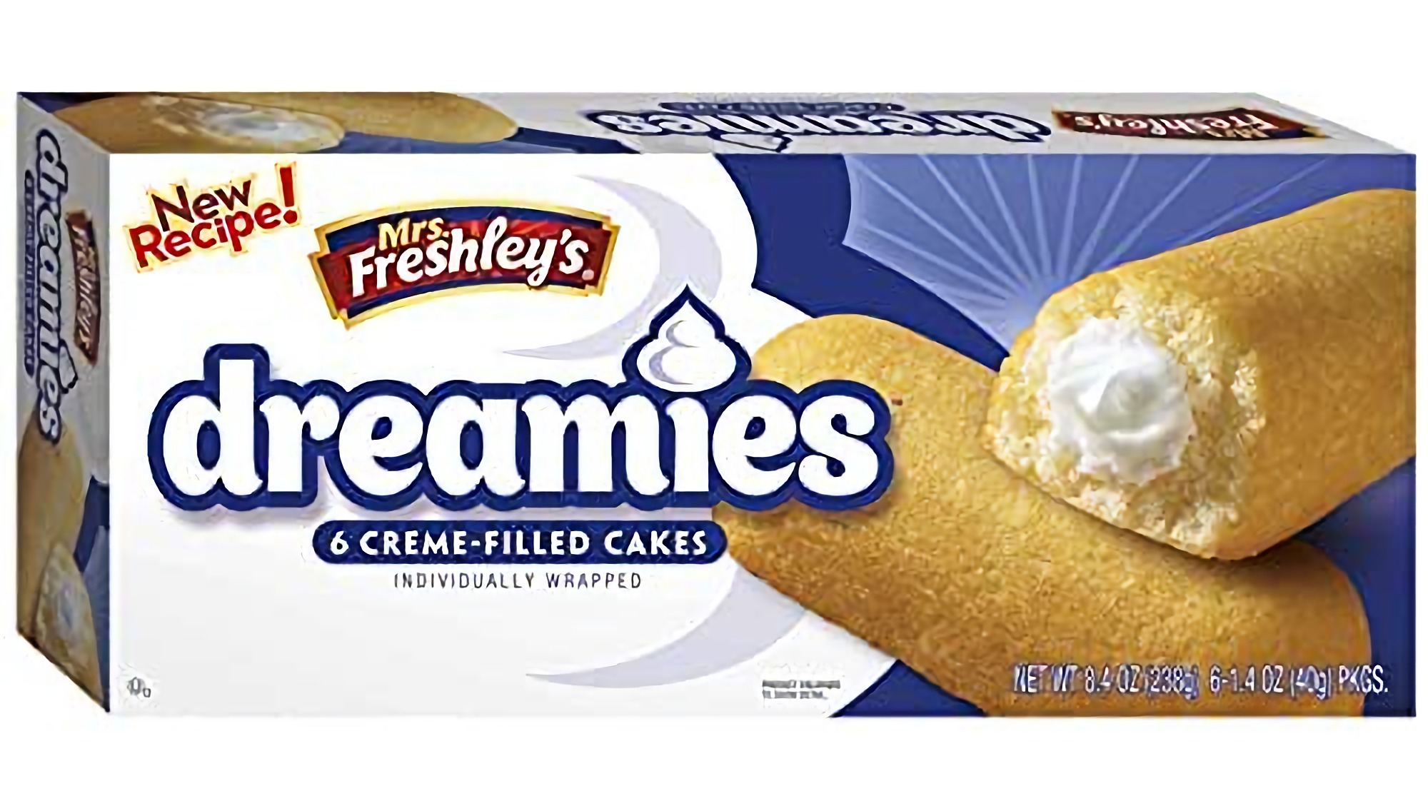 Mrs. Freshley's Cream Filled Dreamies Snack Cakes | Pack of 3 (18 Total Dreamies) 3