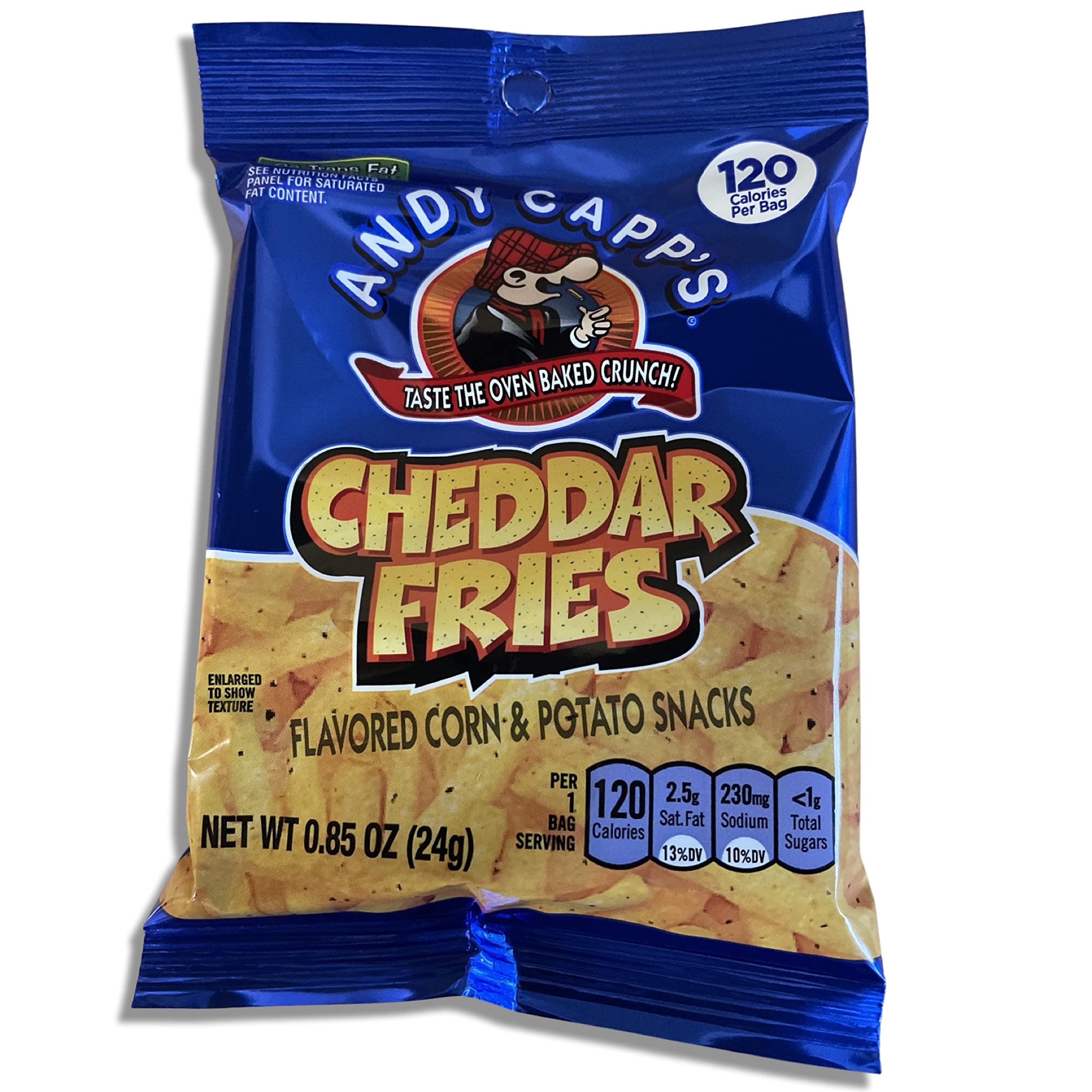 Cheddar Fries Snacks Value Pack   120 Calorie Packs | 24 Bags
