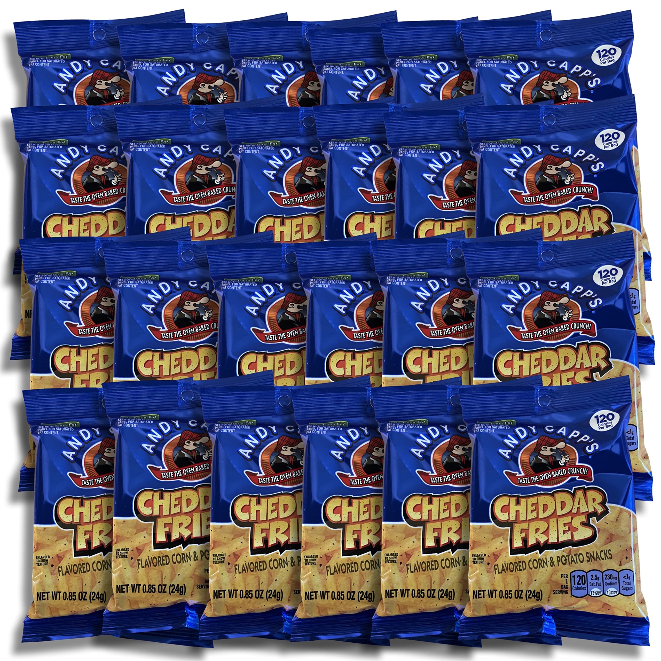 Cheddar Fries Snacks Value Pack   120 Calorie Packs | 24 Bags 5