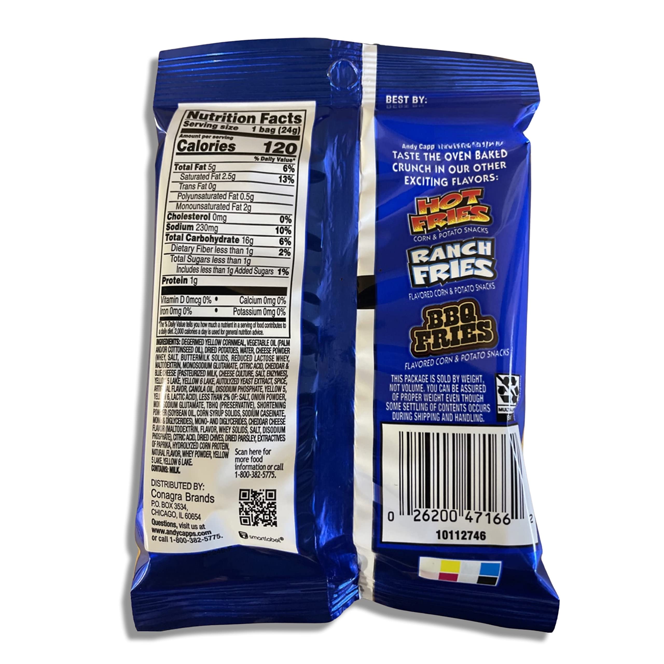 Hot and Cheddar Fries Snacks Value Pack   120 Calorie Packs | 24 Bags 5