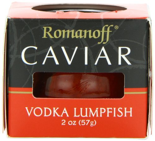 Romanoff Caviar Vodka Red Lumpfish Caviar, 2-Ounce Jars (Pack of 4) by Romanoff