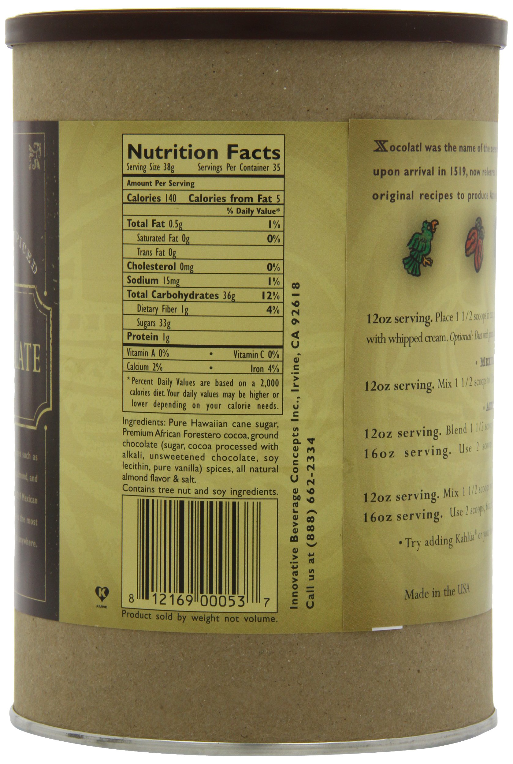 MOCAFE Azteca D'Oro 1519 Mexican Spiced Ground Chocolate, 3-Pound Tins (Pack of 2) 4