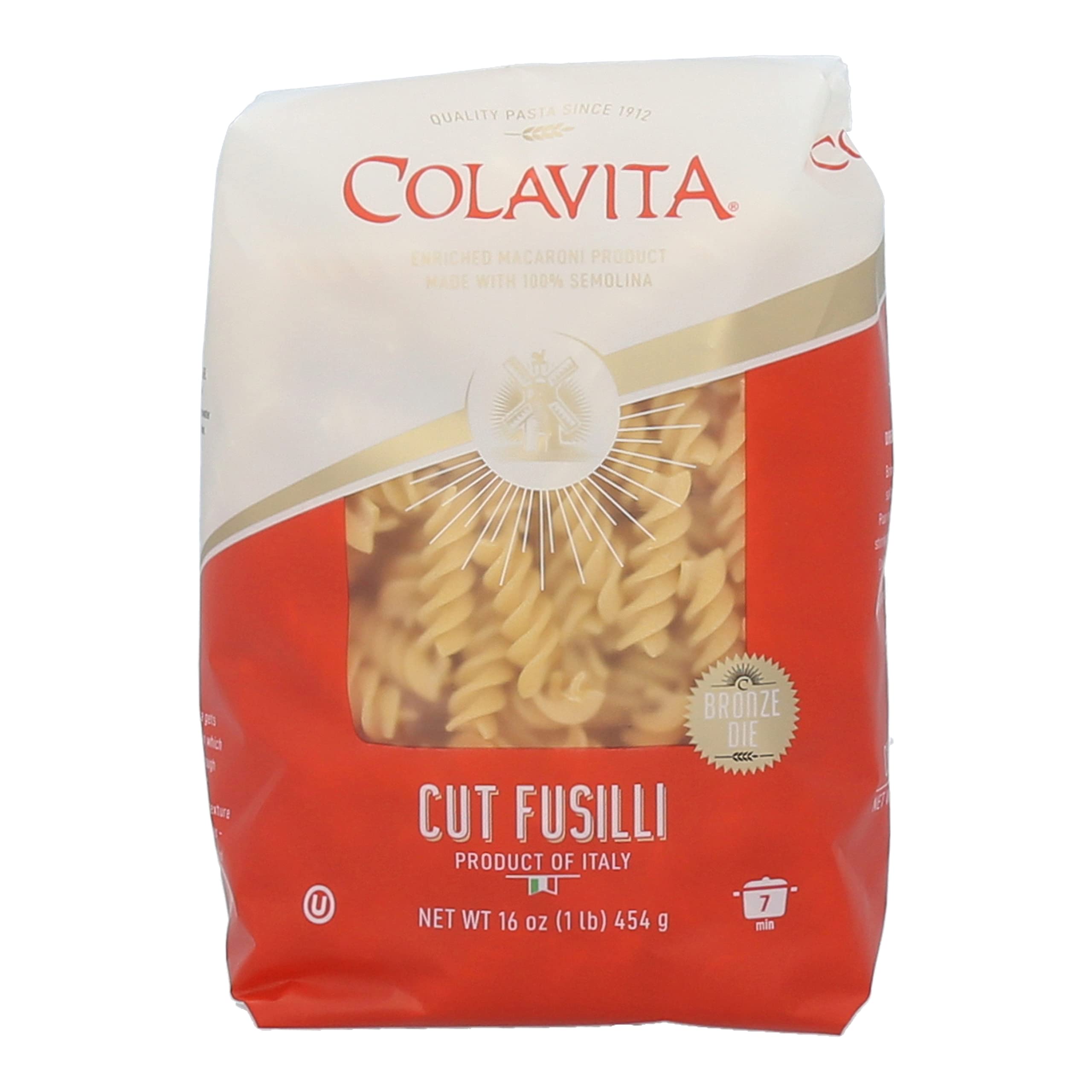 Colavita Cut Fusilli Pasta (Pack Of 4)