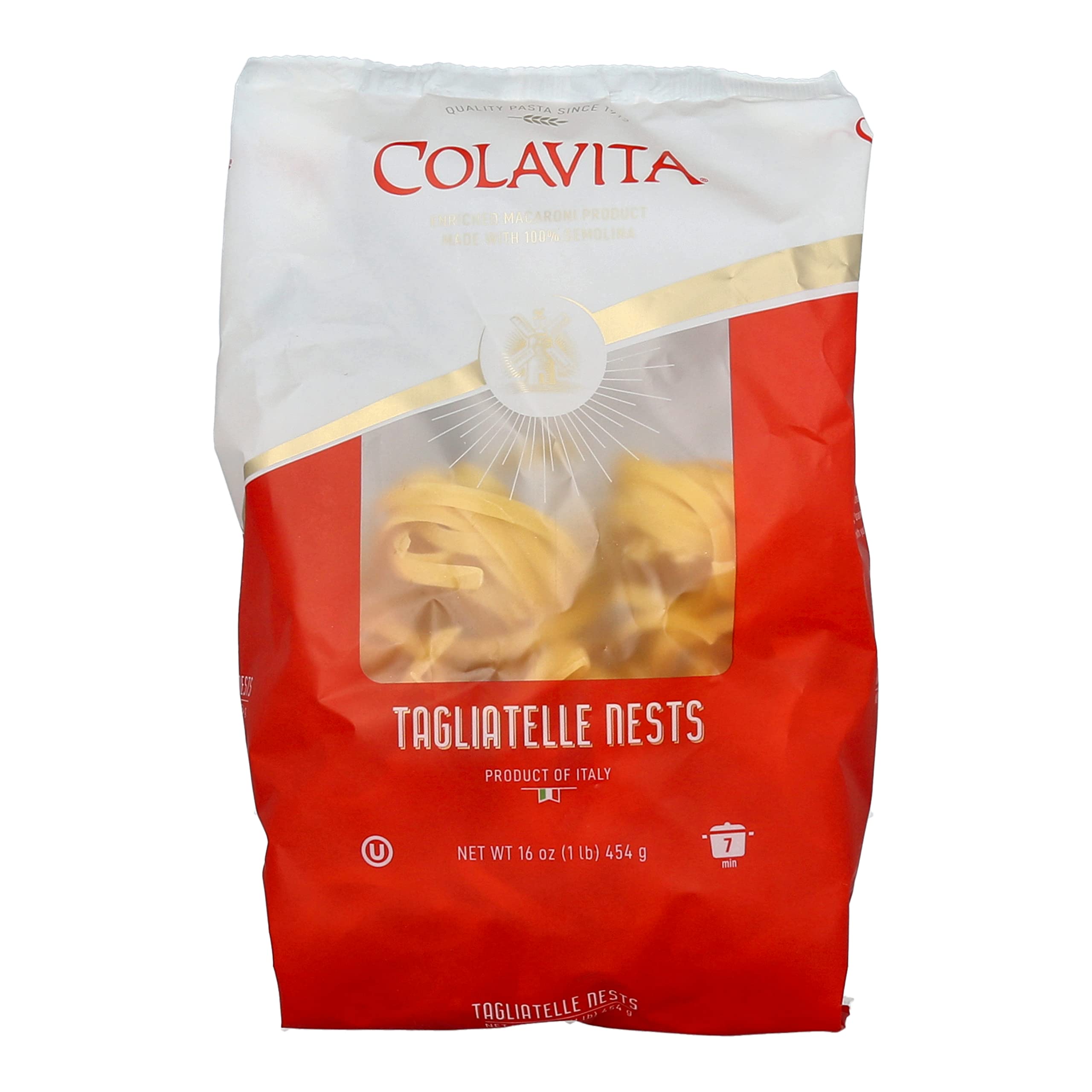 Colavita Tagliatelle Nest Pasta, 1 Pound (Pack of 10)