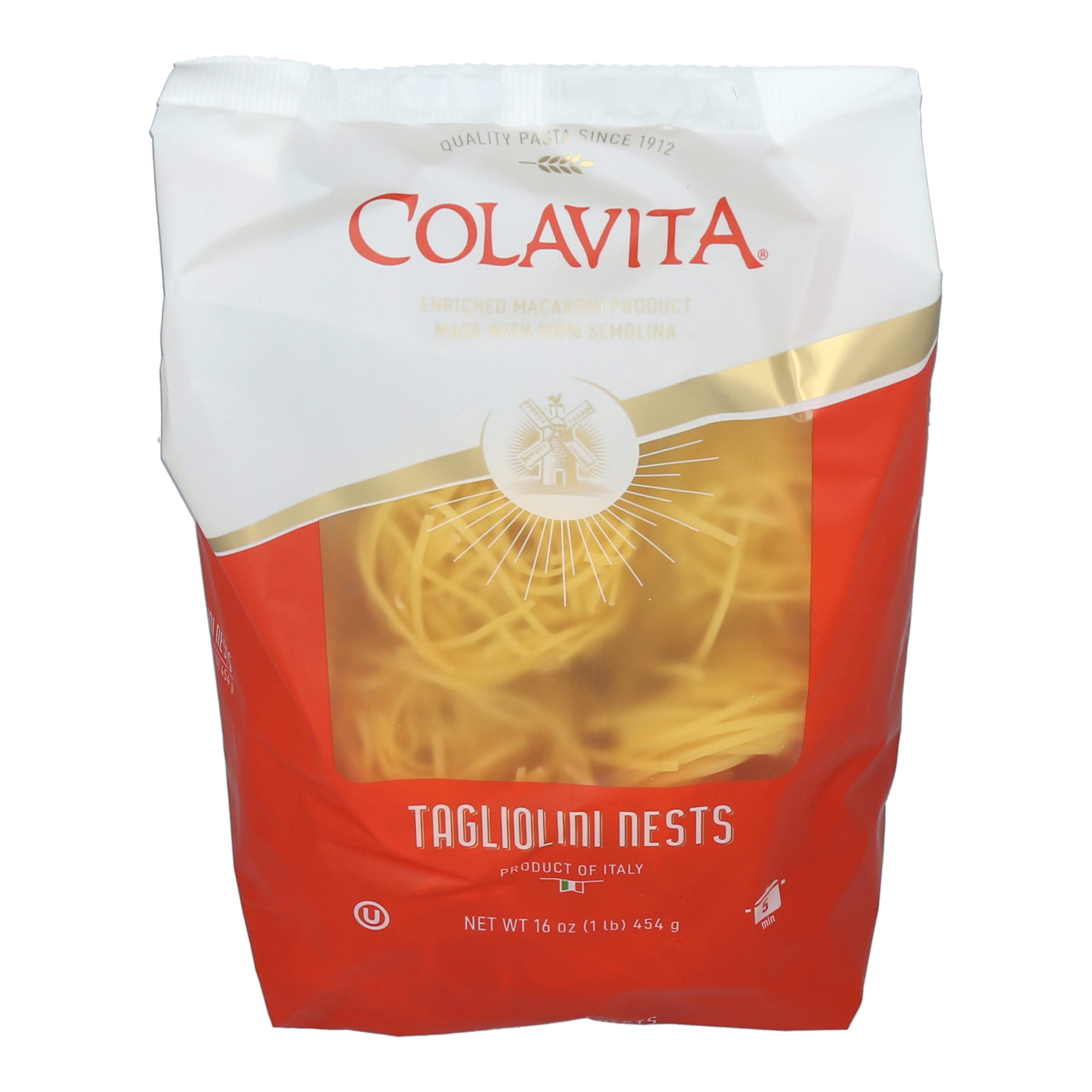 Colavita Tagliolini Nest Pasta, 1 Pound (Pack of 10)