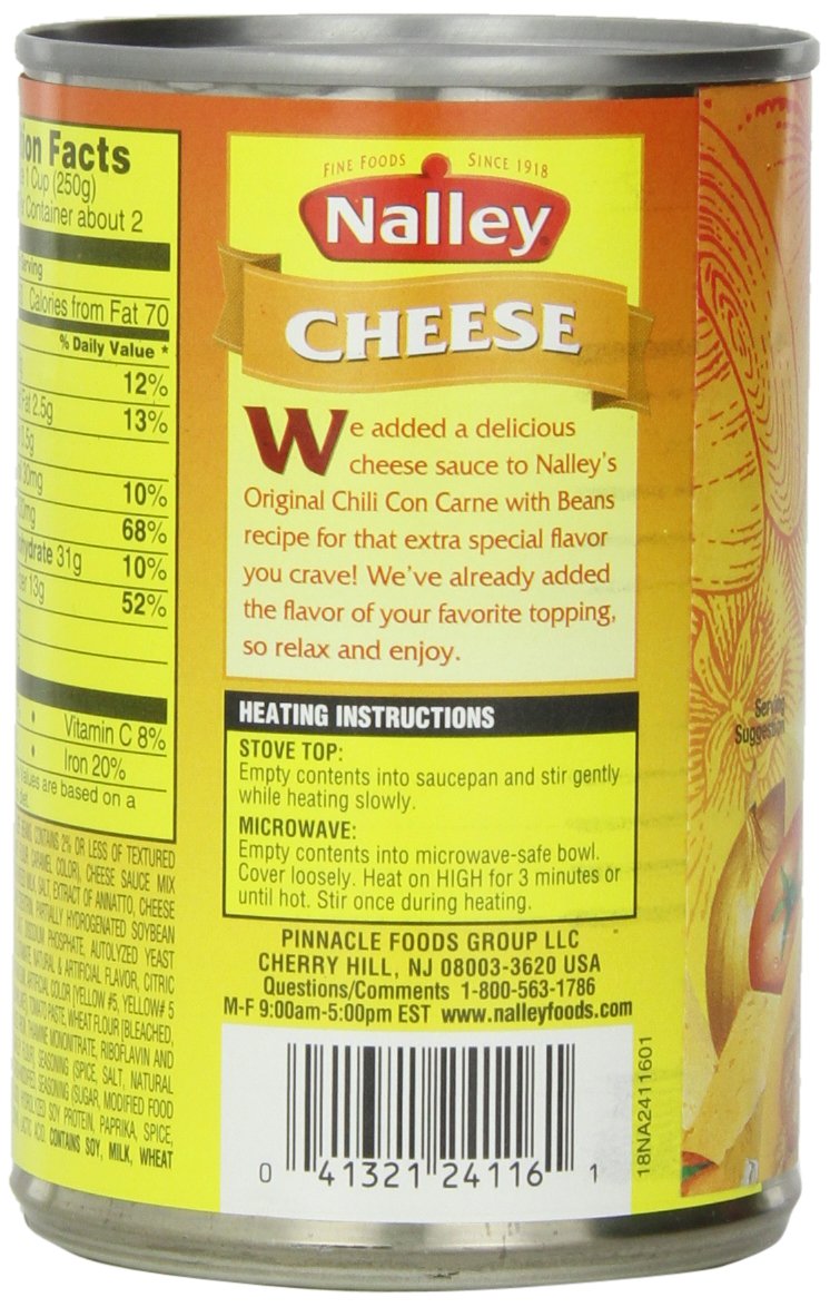 Nalley Cheese Chili, 14-Ounce Cans (Pack of 8) 3