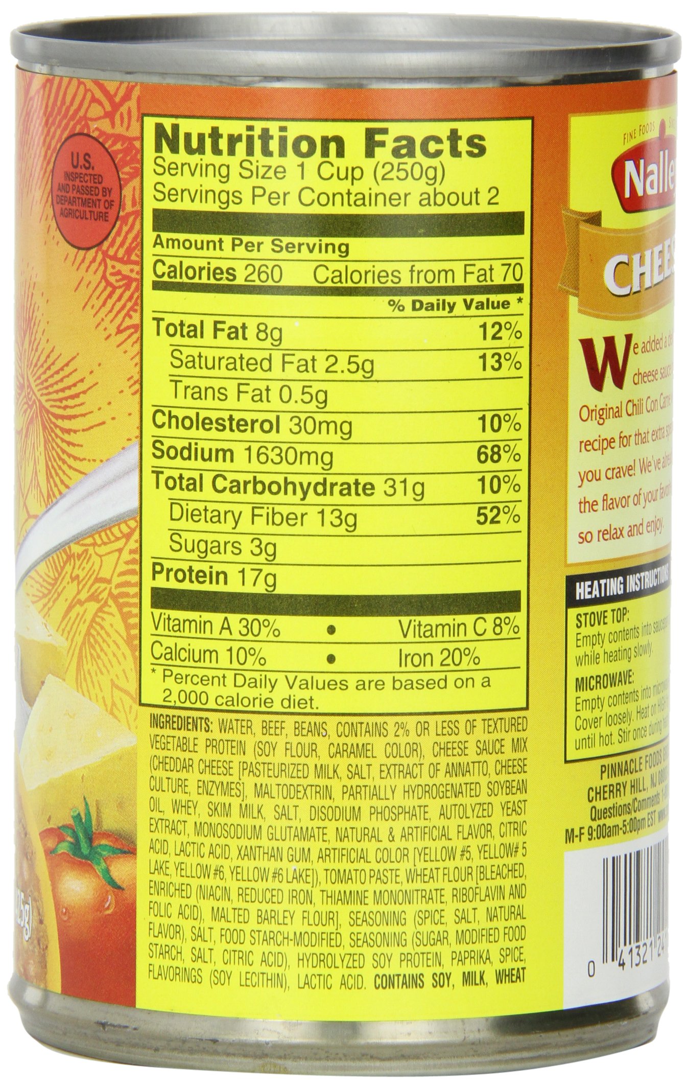 Nalley Cheese Chili, 14-Ounce Cans (Pack of 8) 4