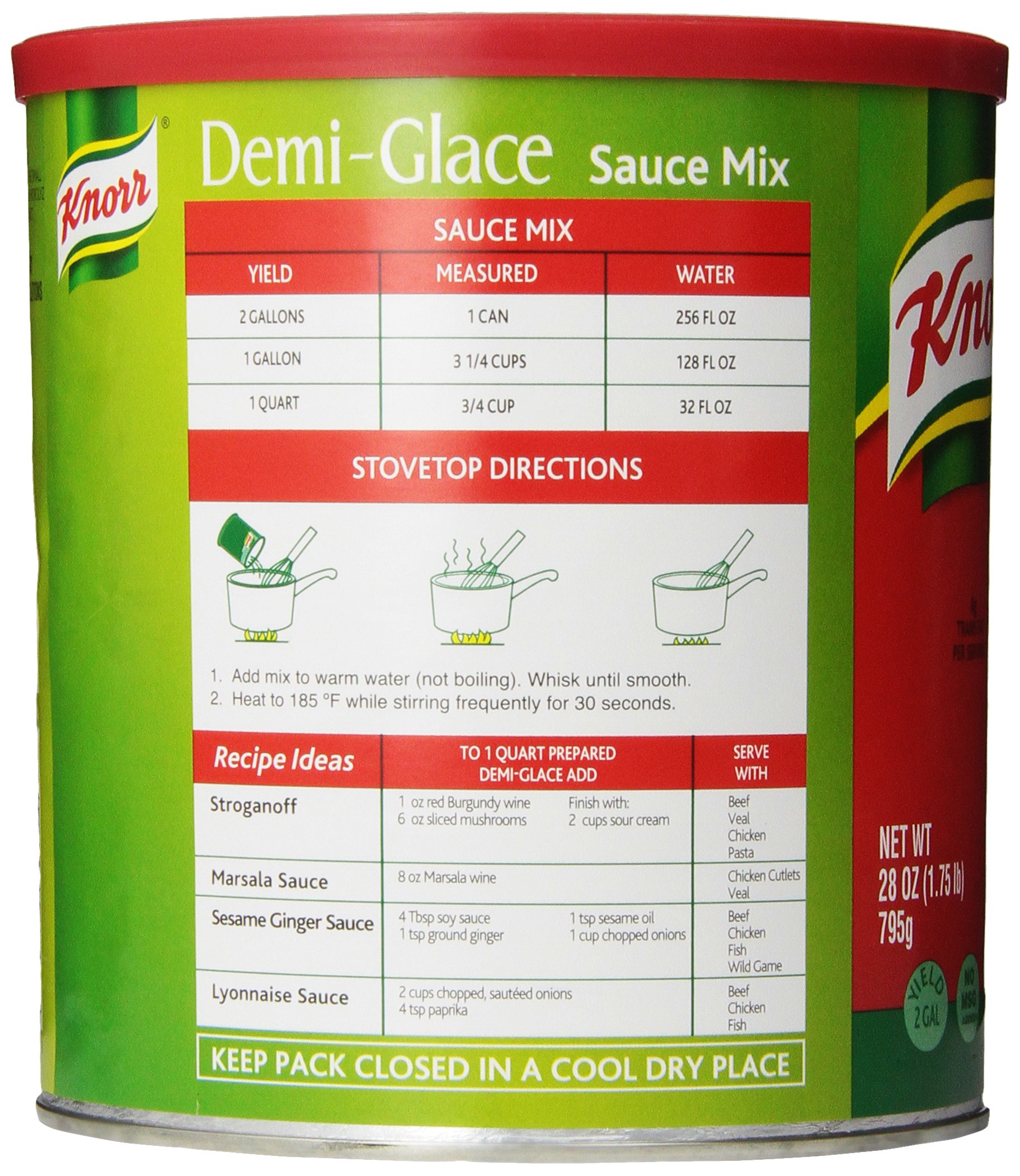 Knorr Demi-Glace Sauce Mix, 28 Ounce Canister 3