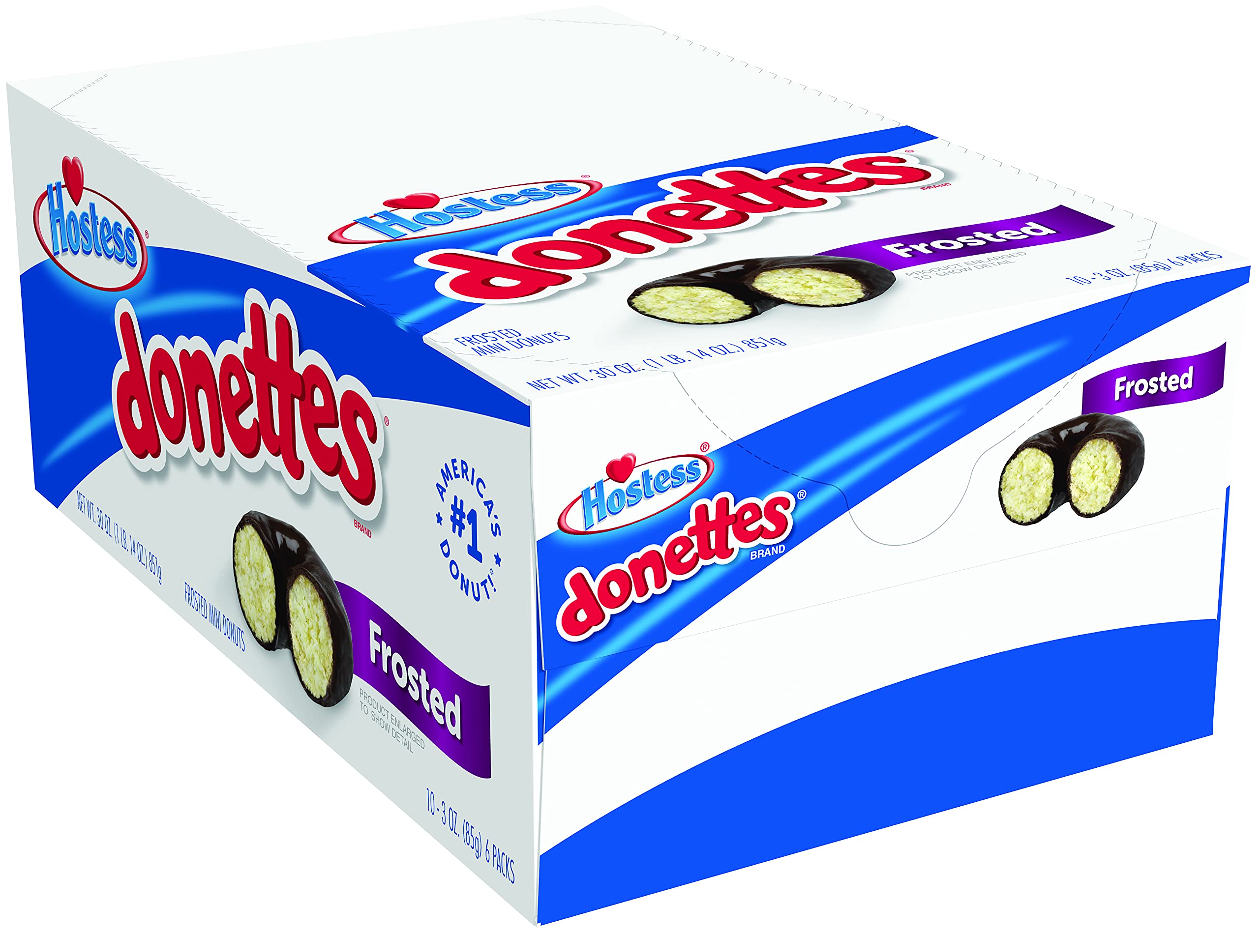 Hostess Donettes Mini Donuts, Frosted, 3 Ounce, 10 Count 2