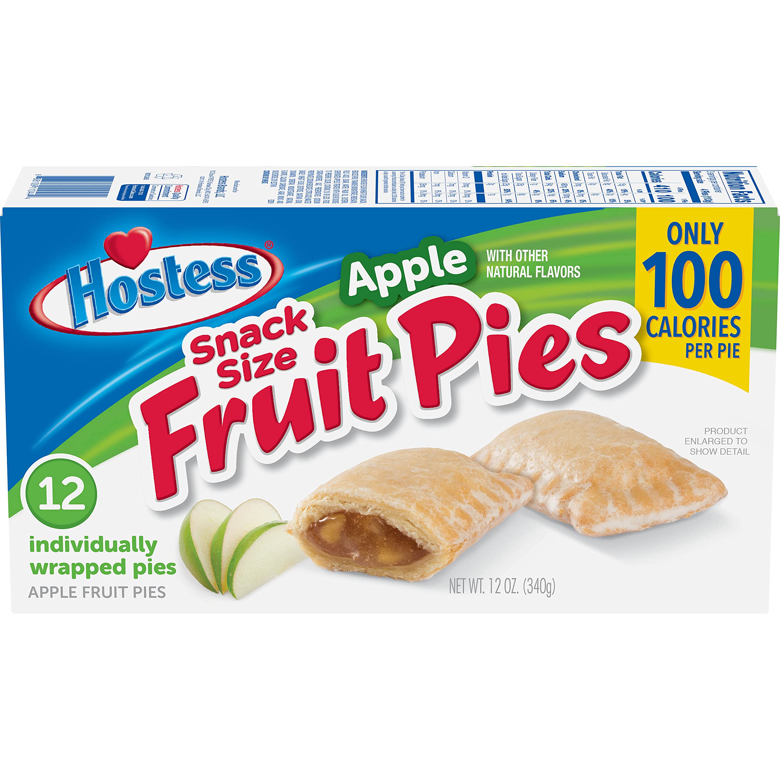 HOSTESS Snack Size Apple Fruit Pies, 12 count, 12 oz (Pack of 6) 2