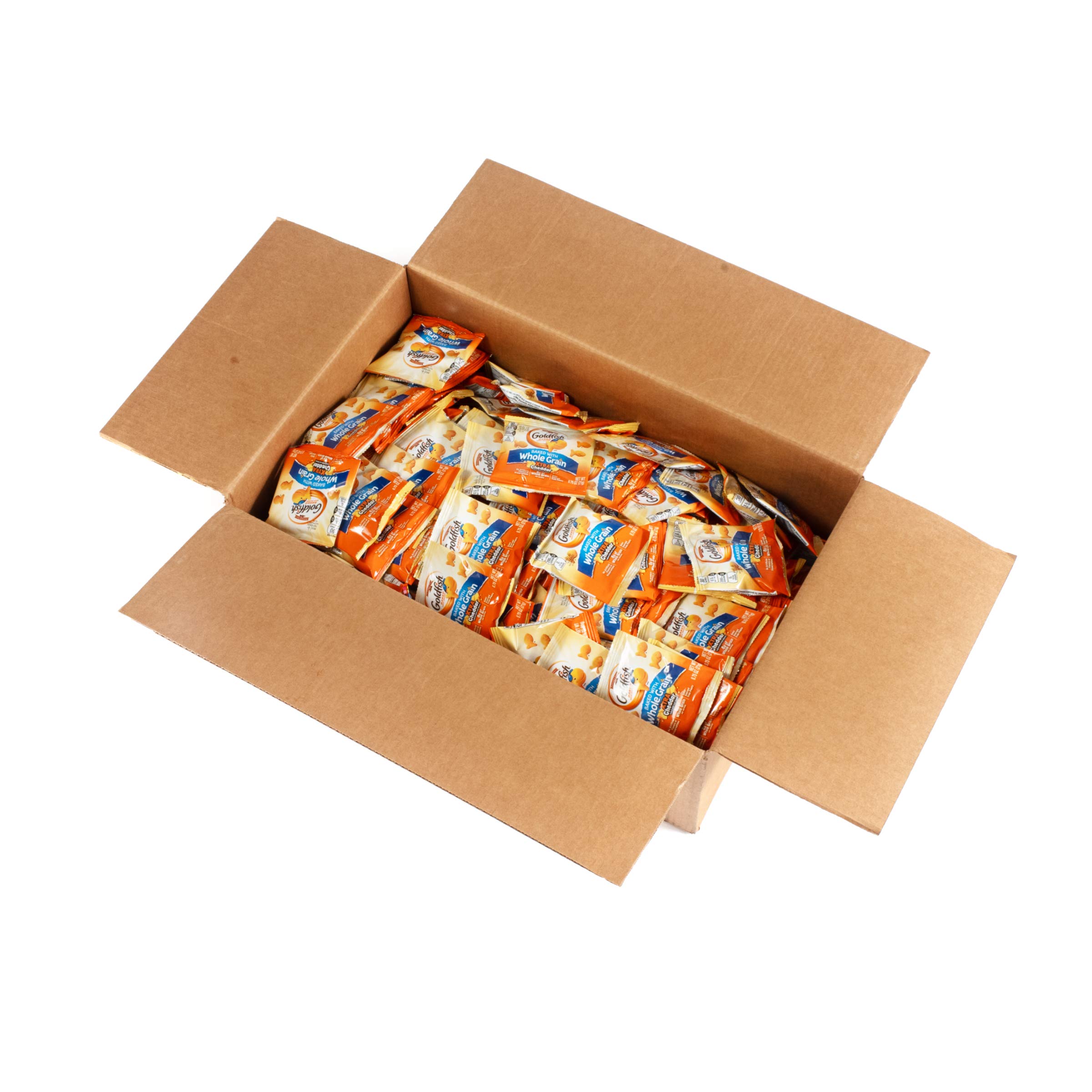 Pepperidge Farm Goldfish Foodservice Goldfish Baked with Whole Grain Crackers - Xtra Cheddar .75 Ounces, Pack of 300 4