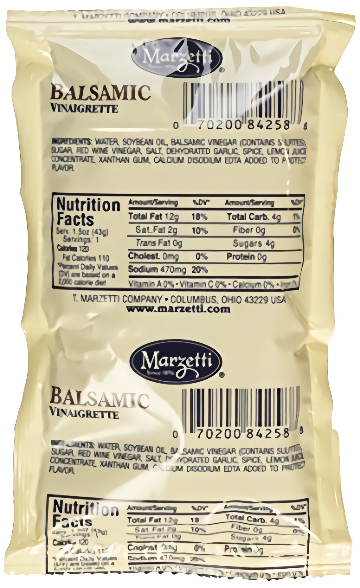 Marzetti Balsamic Vinaigrette Dressing, 1.5 Ounce (Pack of 60) 3