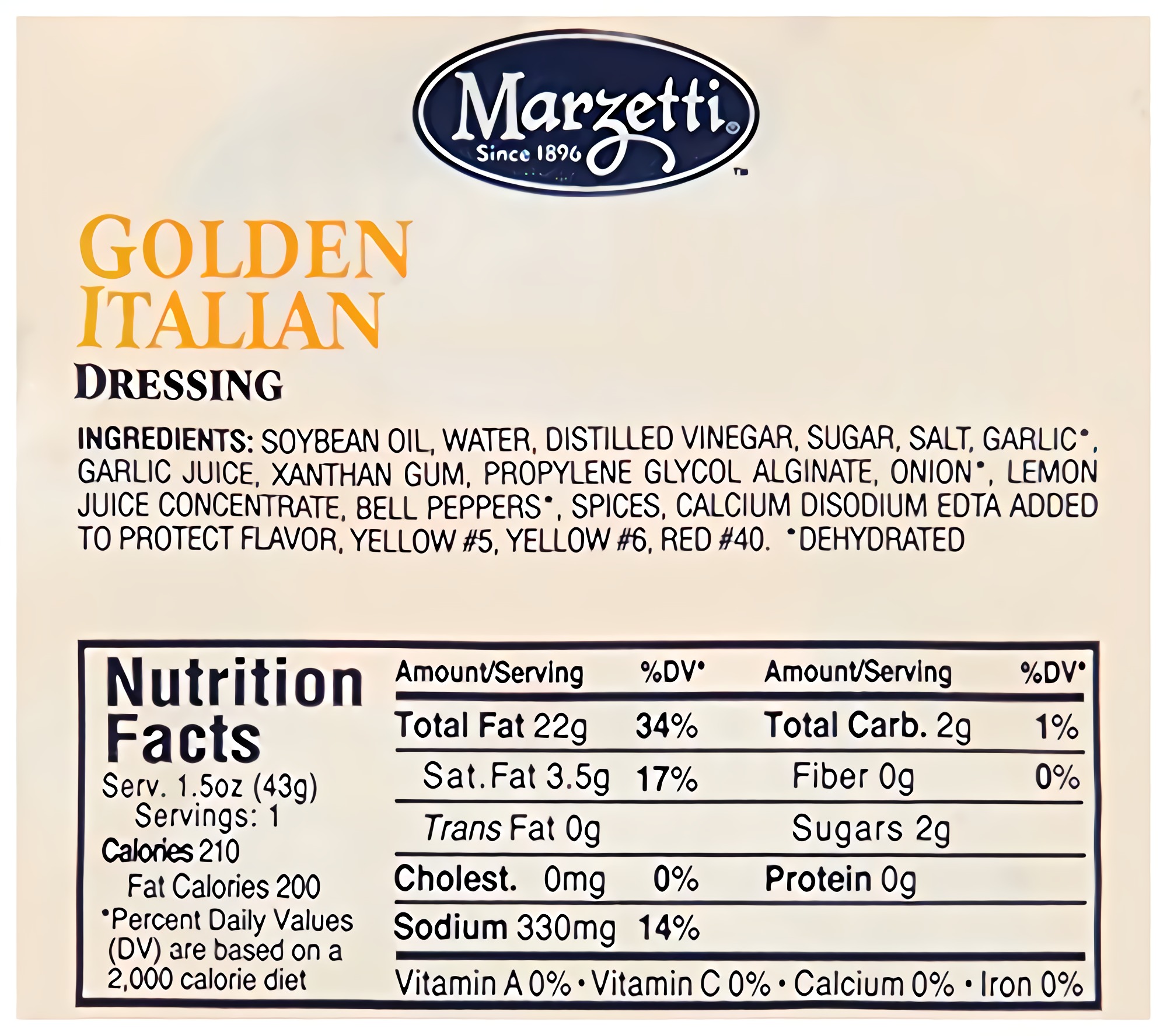 Marzetti Italian Dressing, Golden, 1.5 Ounce (Pack of 60) 4