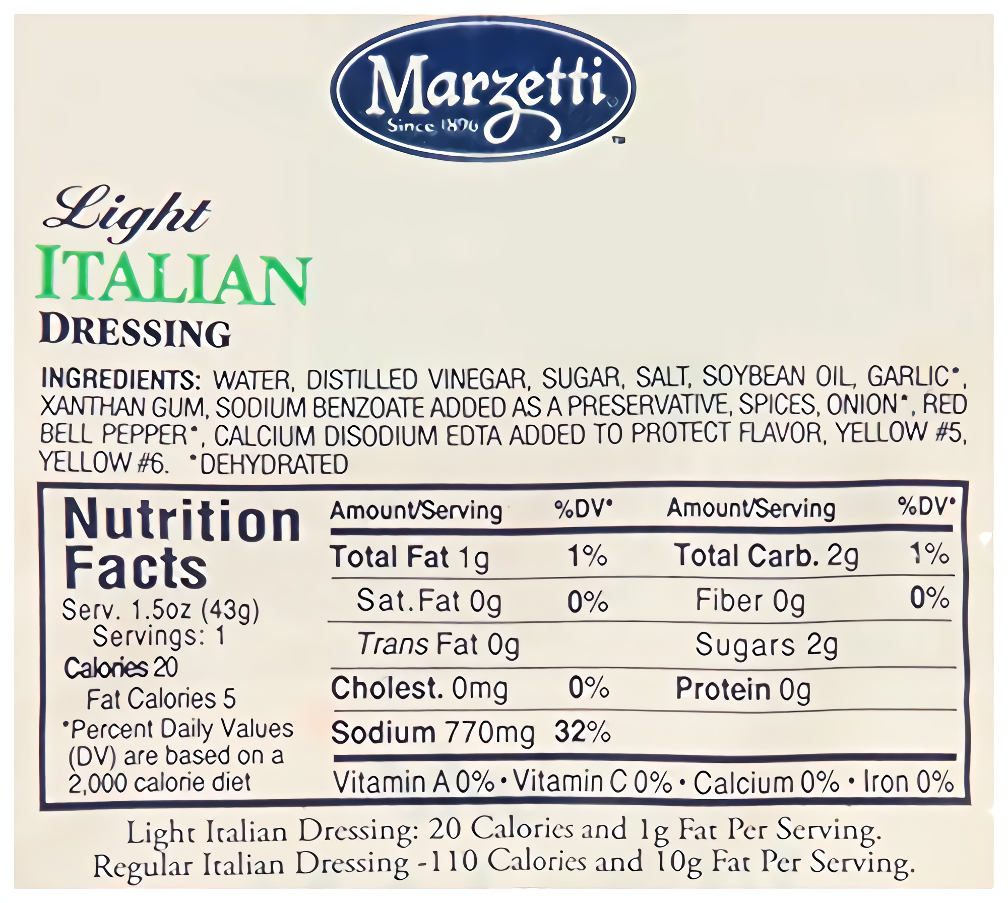 Marzetti Italian Dressing, Light, 1.5 Ounce (Pack of 60) 4