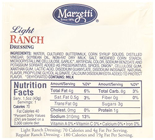 Marzetti Ranch Dressing, Light, 1.5 Ounce (Pack of 60) 5