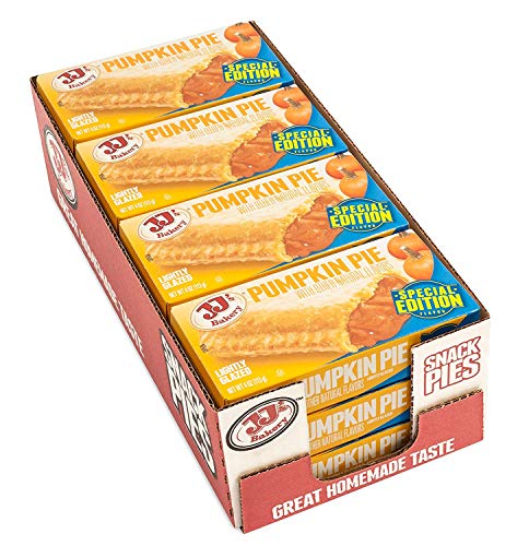 JJ's Bakery Snack Pie, Pumpkin Spice Pie | Pack of 6