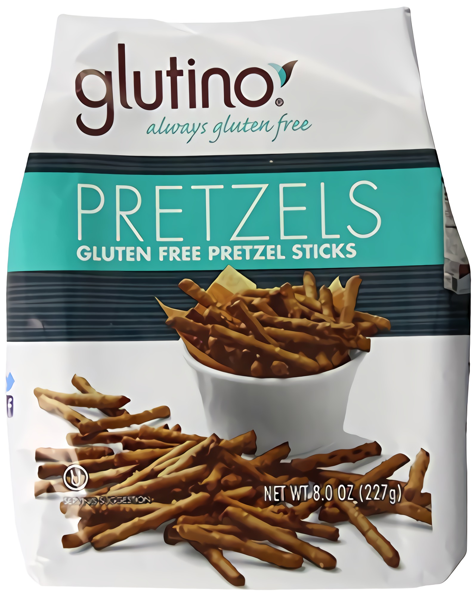 Glutino Gluten Free Pretzel Sticks, 8-Ounce Bags (Pack of 12)