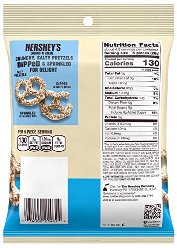 Hershey's Dipped Pretzels, 4.25 oz. Bags, Case of 12 (Cookies 'N' Creme) 3