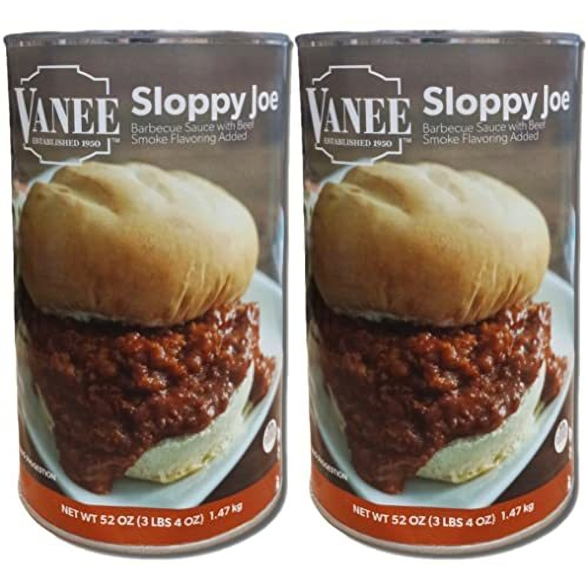 Vanee Sloppy Joe Value Pack | 52 Ounce Can | Pack of 2 2