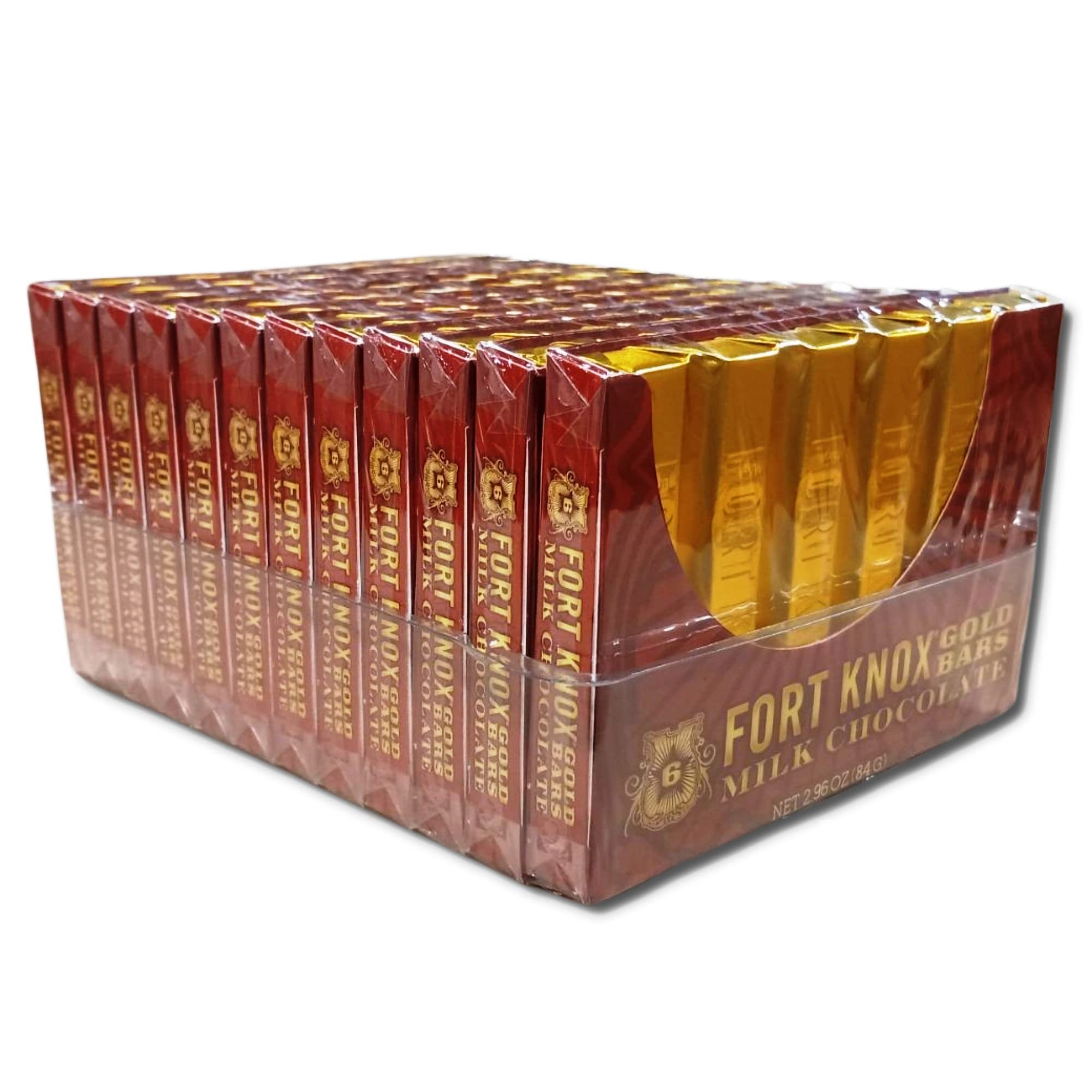 Fort Knox Fort Knox Milk Chocolate Gold Bars | 2.96 Ounce | Pack of 12 (72 Total