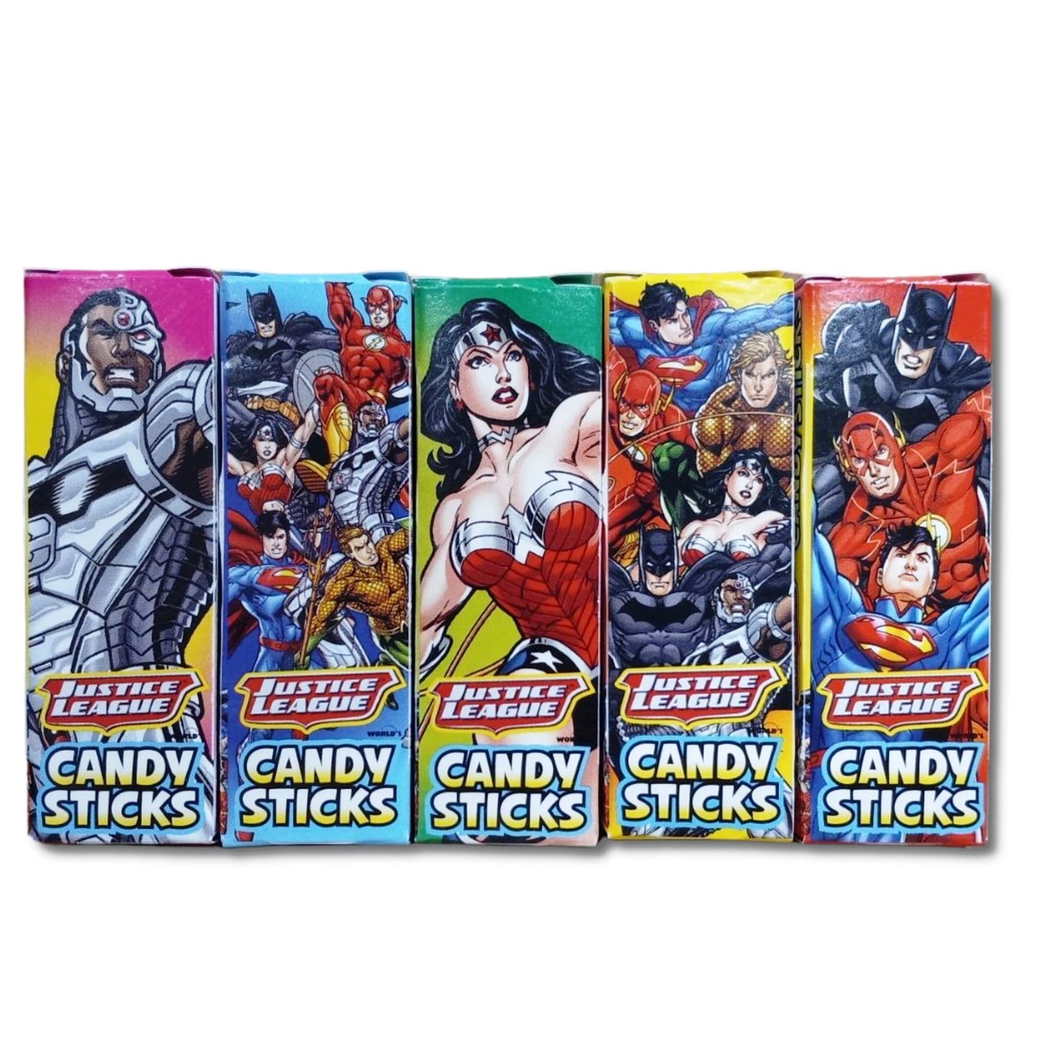 Justice Superhero Candy Sticks | Mini Box of 2 | Pack of 200 (400 Total Sticks) 2