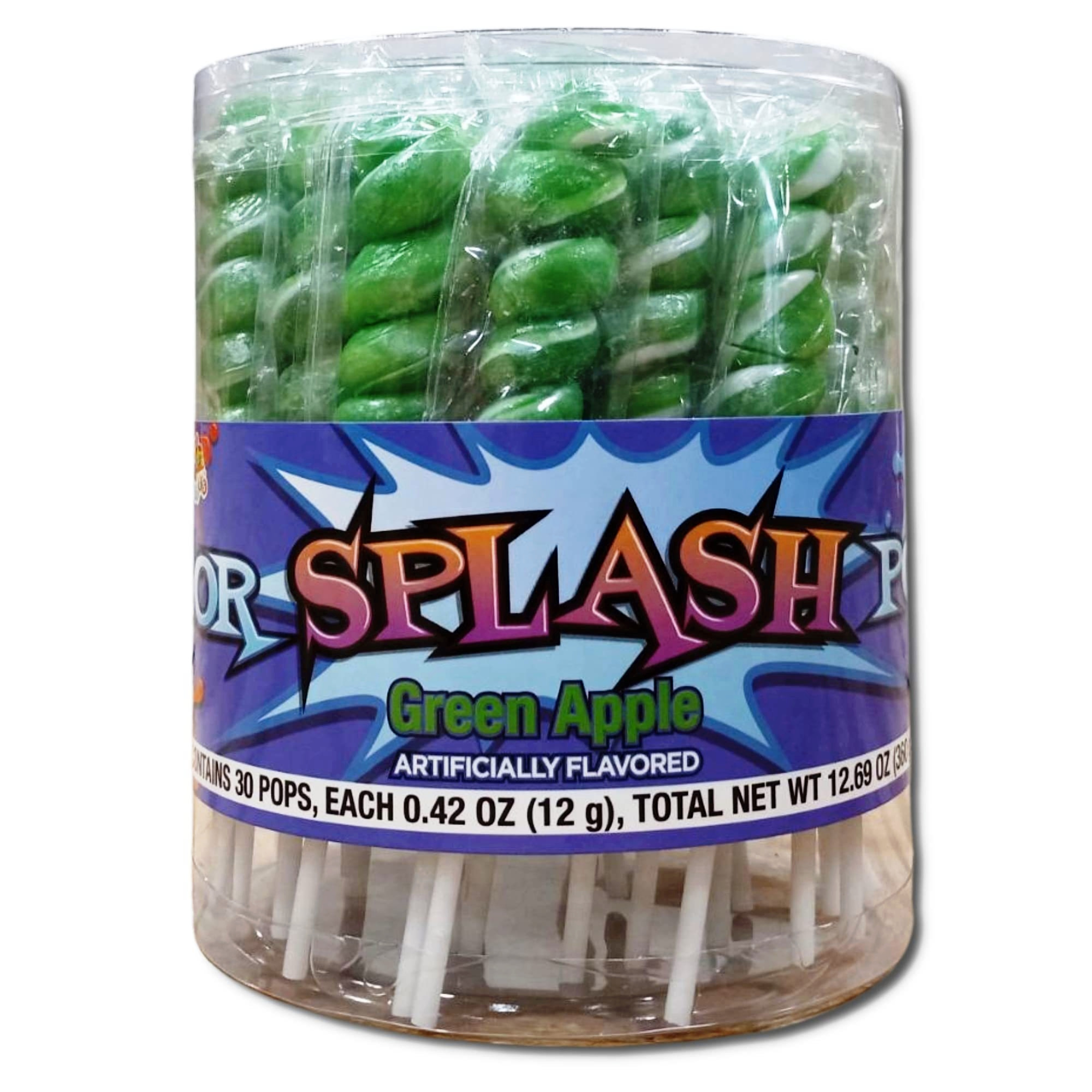 Albert's Color Splash Pops | 0,42 Unzen | Green Apple | 30 Stück Tube - Bild 2 von 6