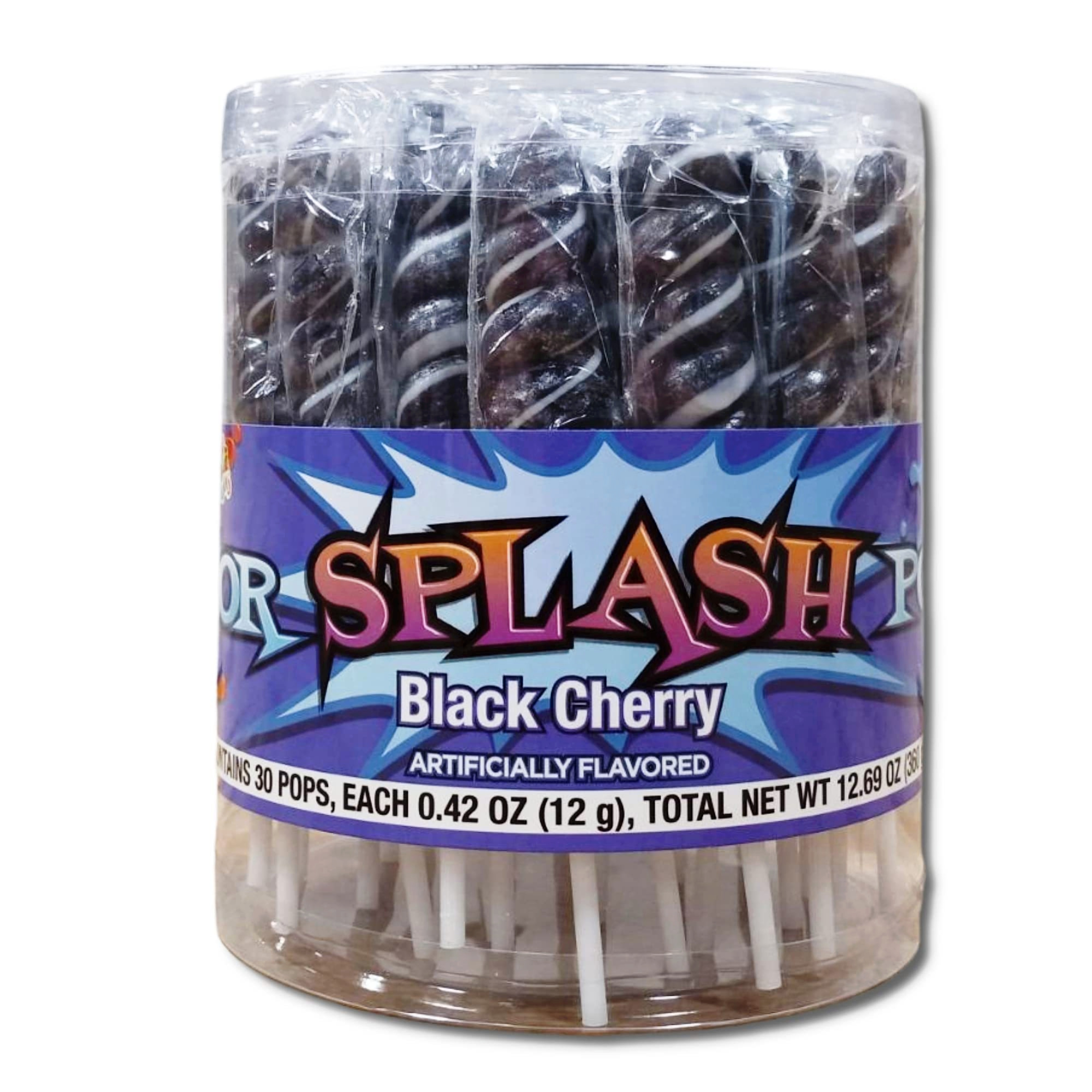 Albert's Color Splash Pops | .42 Ounce | Black Cherry | 30 Count Tub - Picture 1 of 5