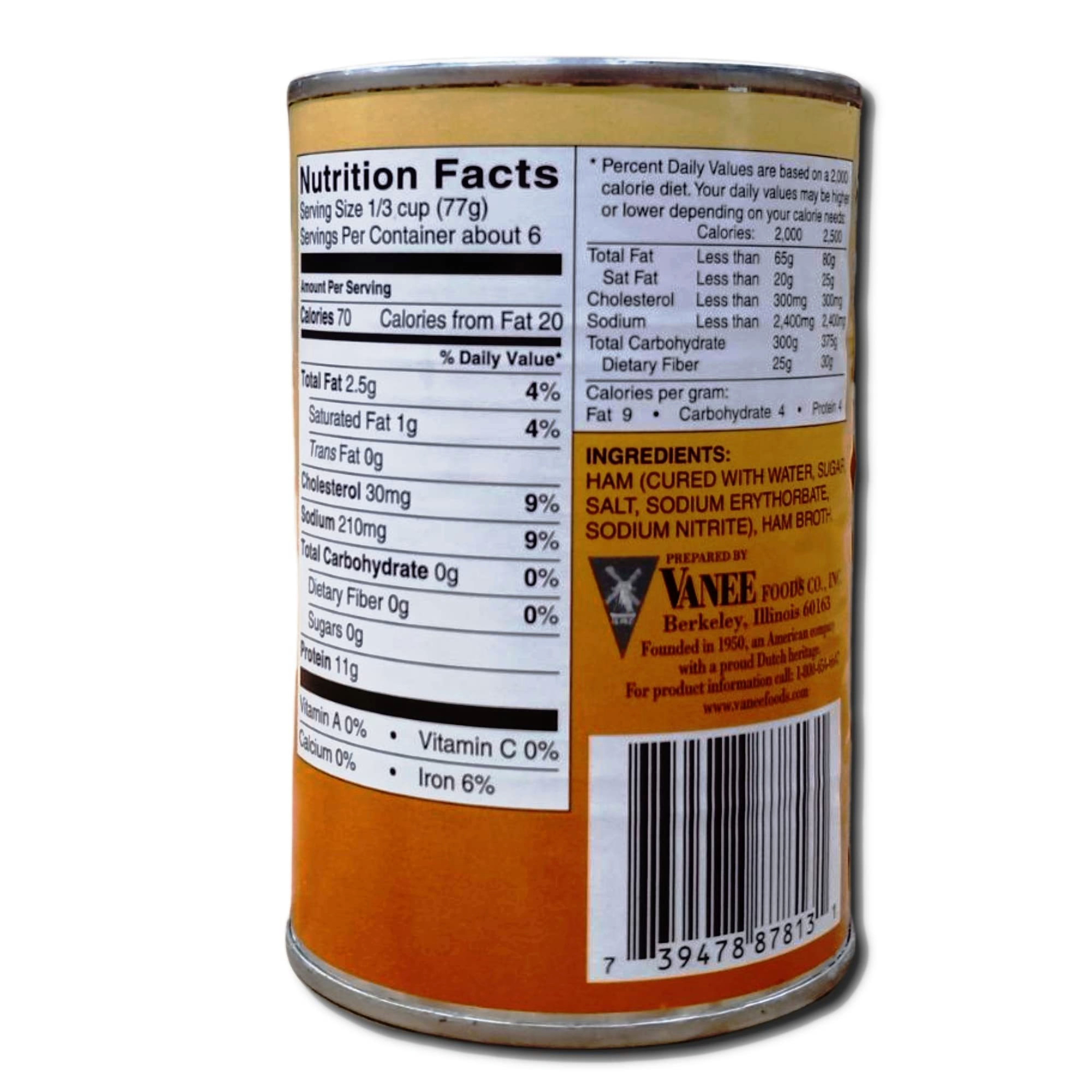 Simply Serve Pureed Ham Value Pack | 15 Ounce Can | Pack of 6 4