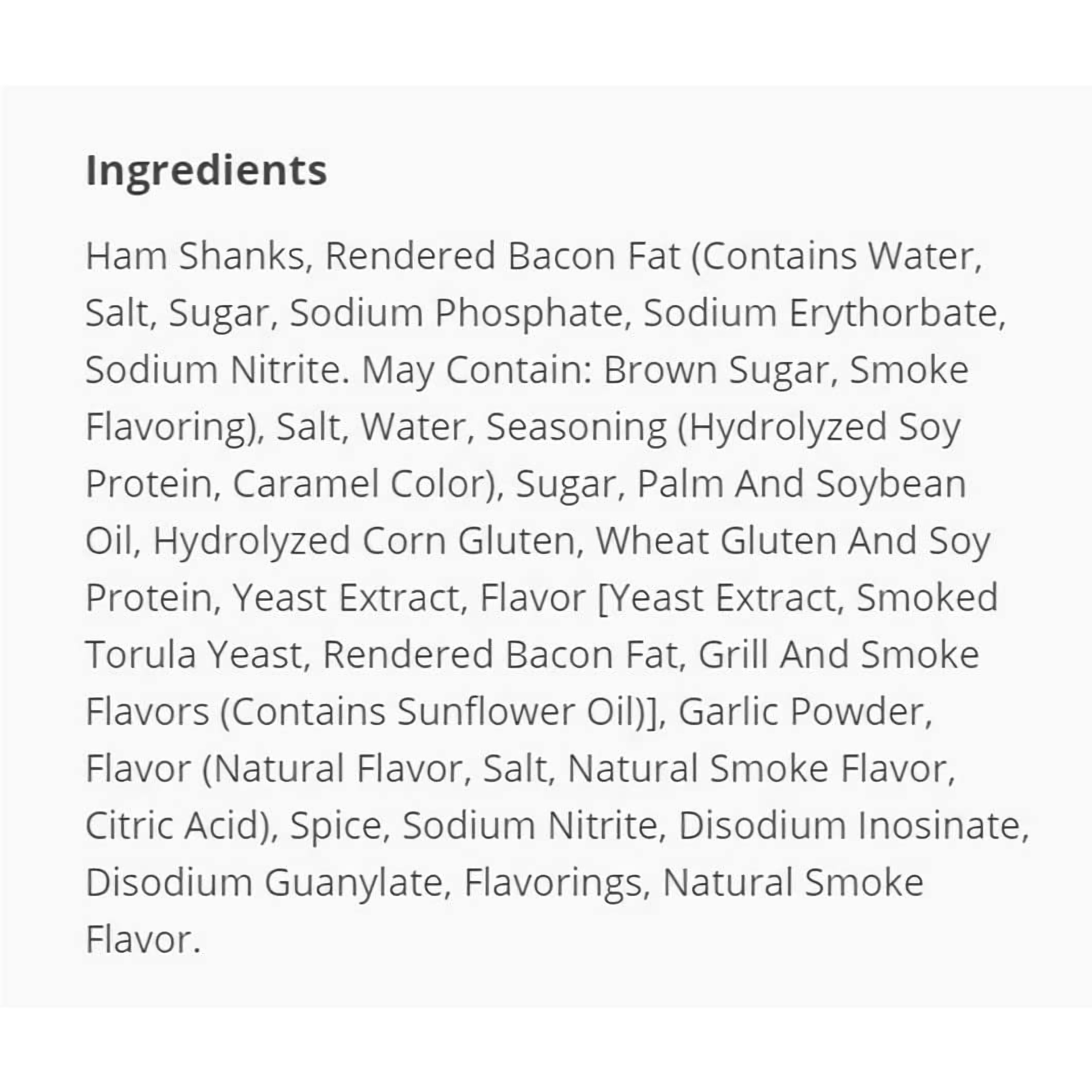 Vanee Signature Ham Shanks With Bacon Fat Value Pack | 48 Ounce Can | Pack of 2 6