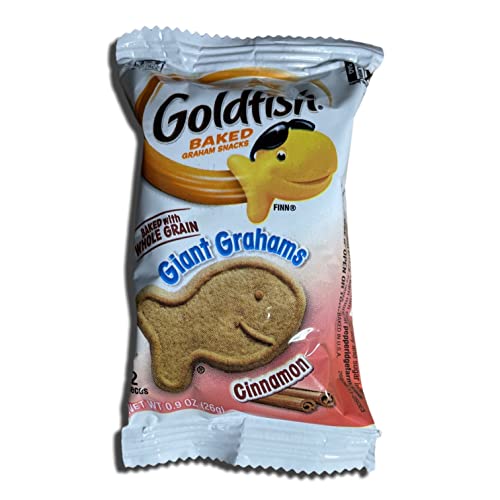 Pepperidge Farm Goldfish Whole Grain Giant Grahams, Cinnamon, 0.9 Oz, Pack of 300