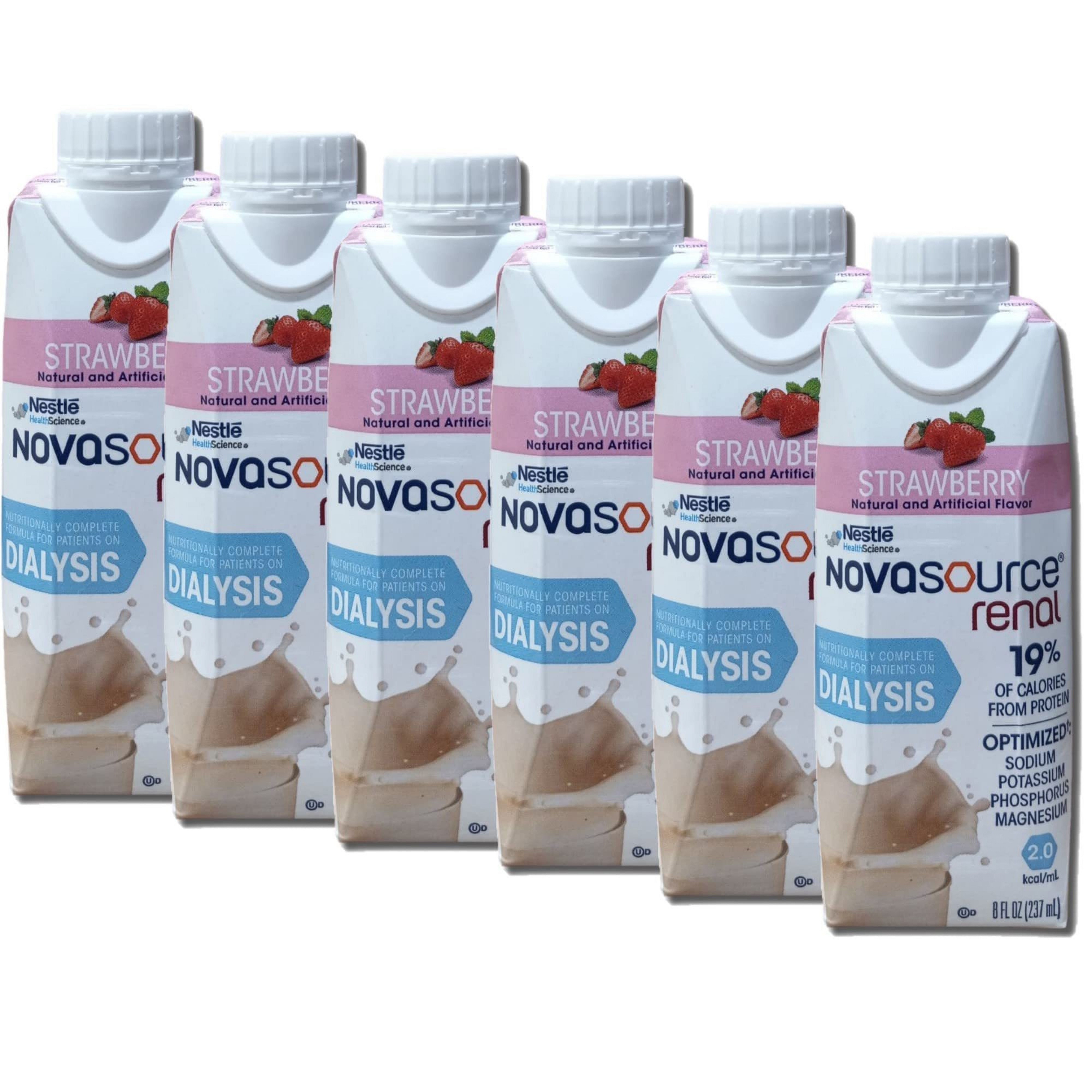 Kidney Friendly Strawberry Nutritional Renal Drink | 8 Fl Oz | Pack of 6 3