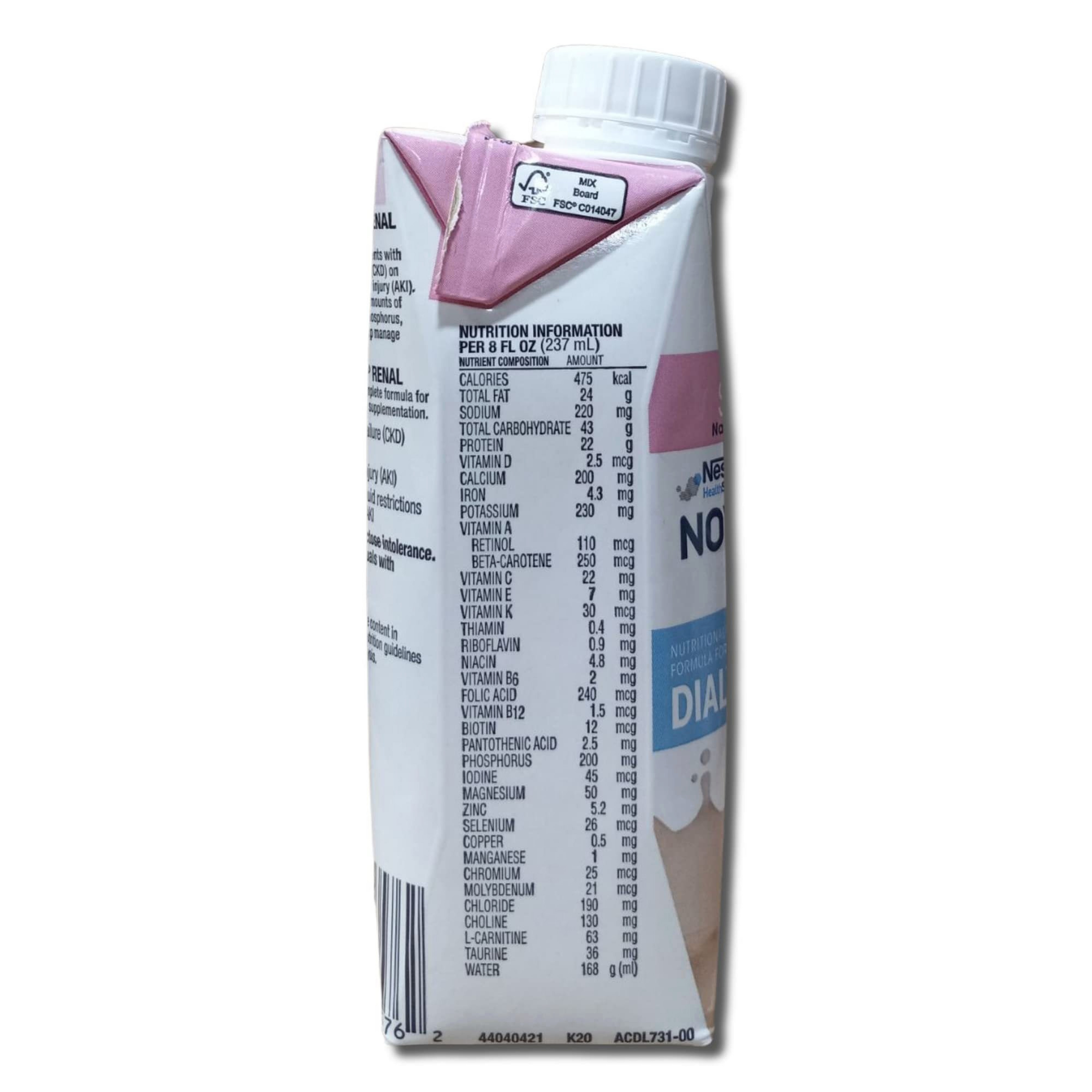 Kidney Friendly Strawberry Nutritional Renal Drink | 8 Fl Oz | Pack of 6 6