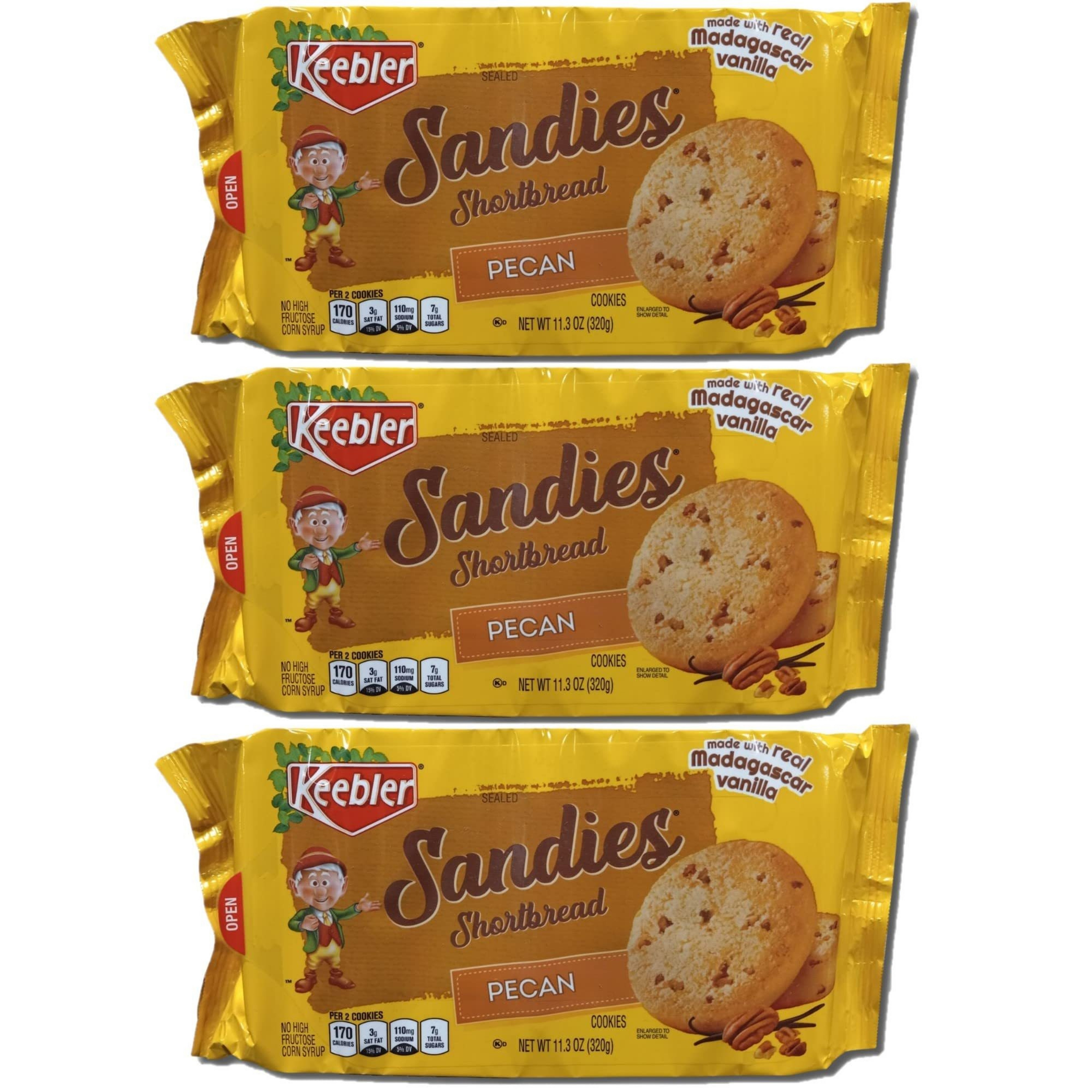 Pecan Shortbread Cookies Value Pack | 11.2 Oz | Pack Of 3 - Picture 2 of 6