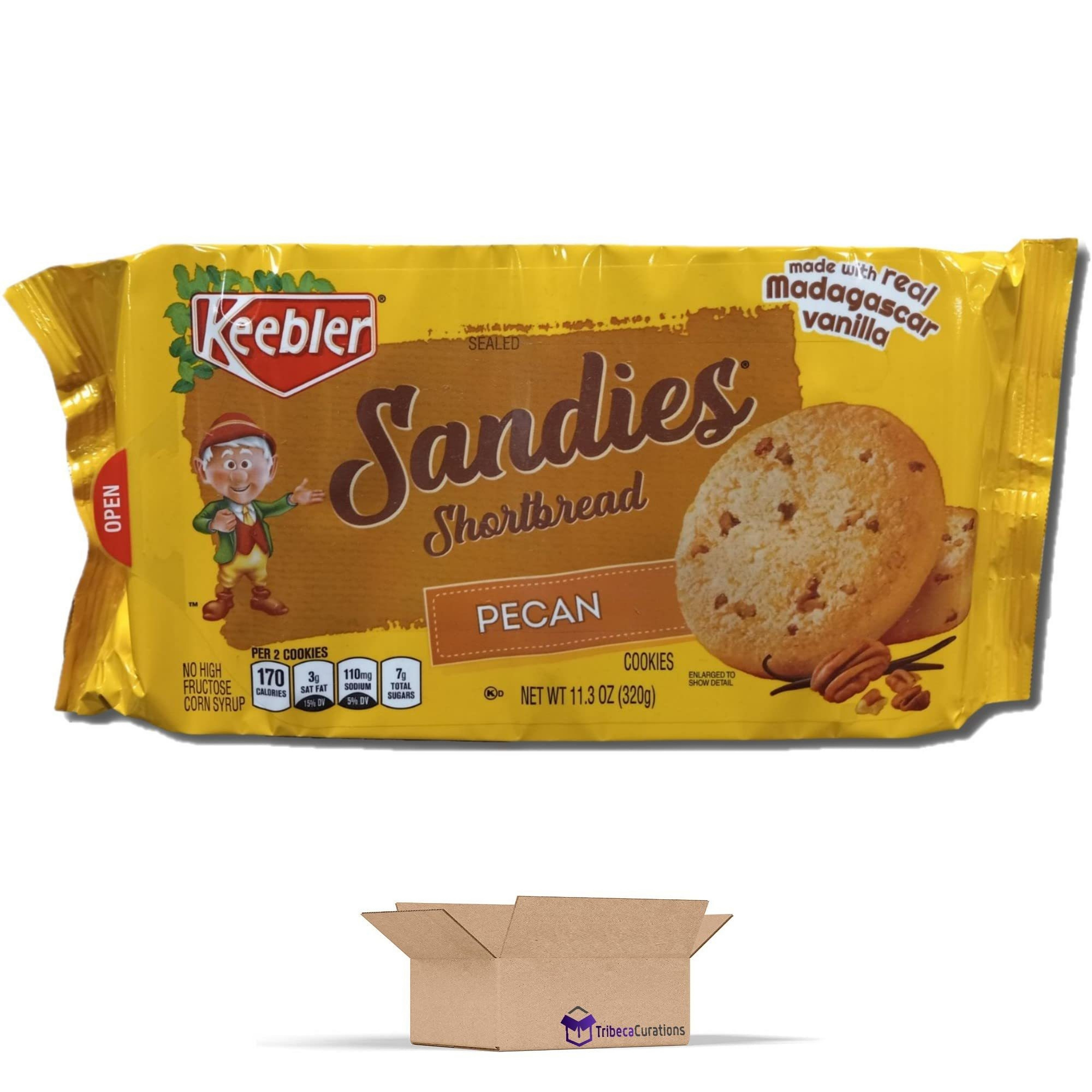 Pecan Shortbread Cookies Value Pack | 11.2 Oz | Pack Of 3 - Picture 3 of 6