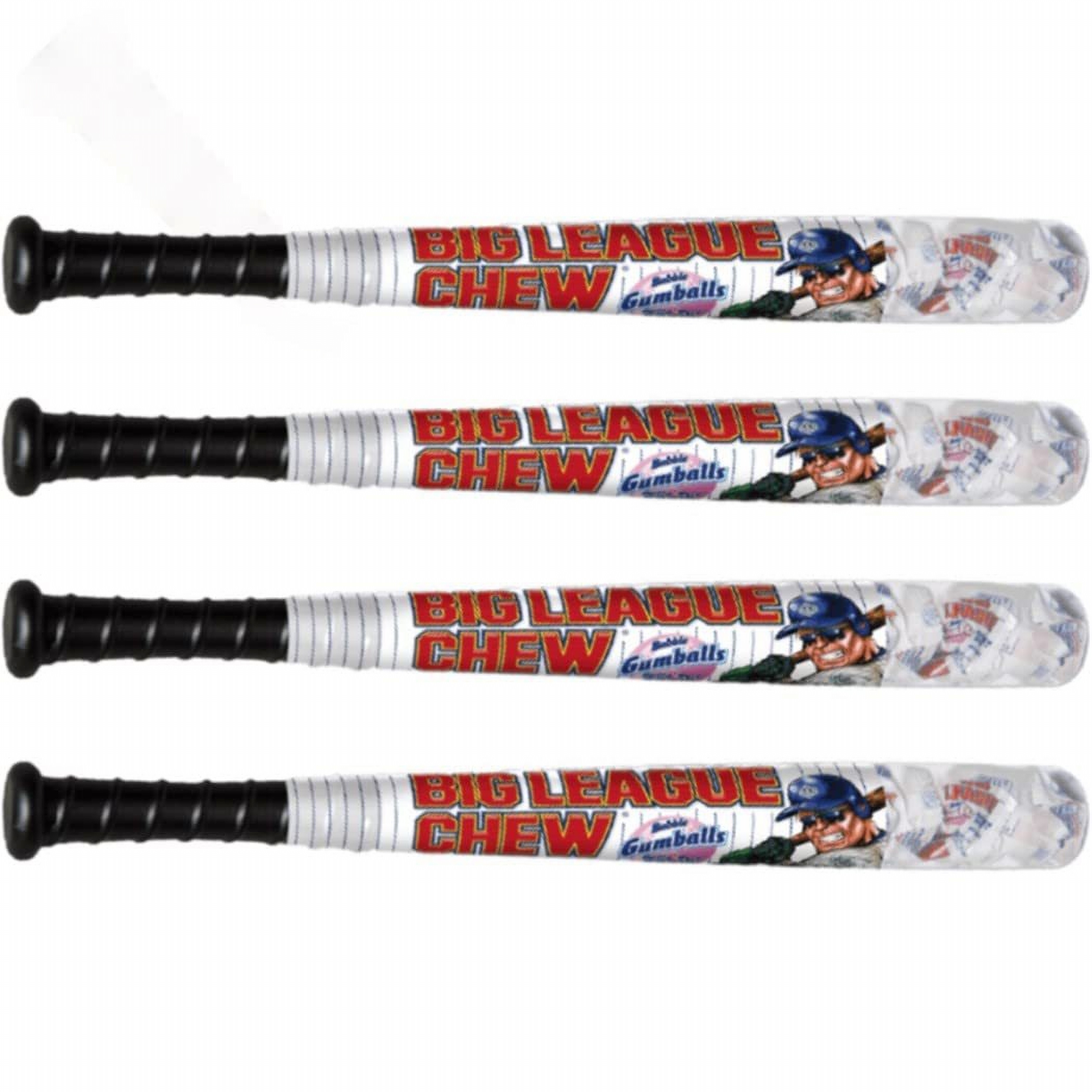 Bubble Gum Balls in Plastic Bat by Big League Chew | 2.9 Oz | Pack Of 4