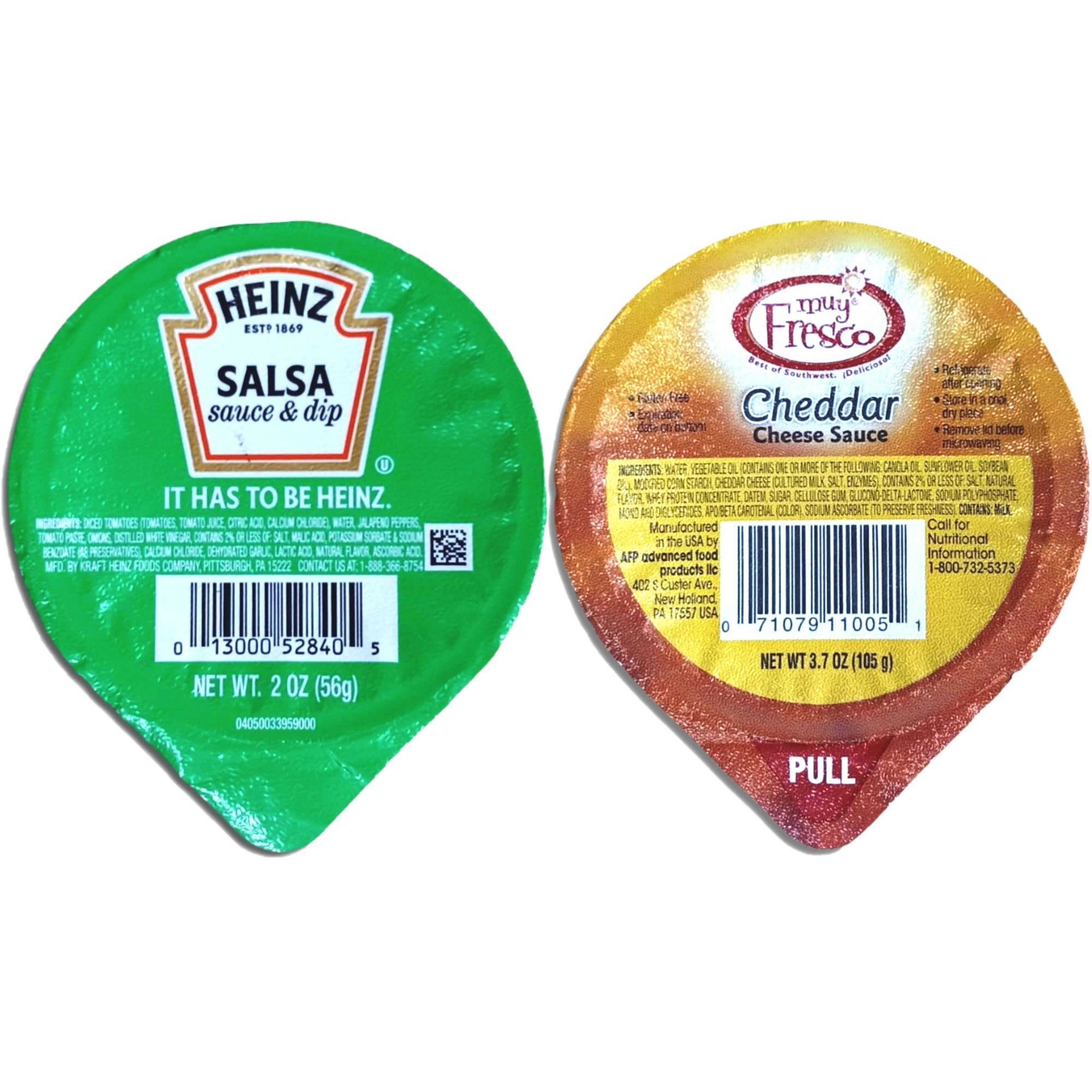 Salsa & Cheese Combo Dip Cup Value Pack   | Cheddar Cheese & Salsa | 30 Count (1