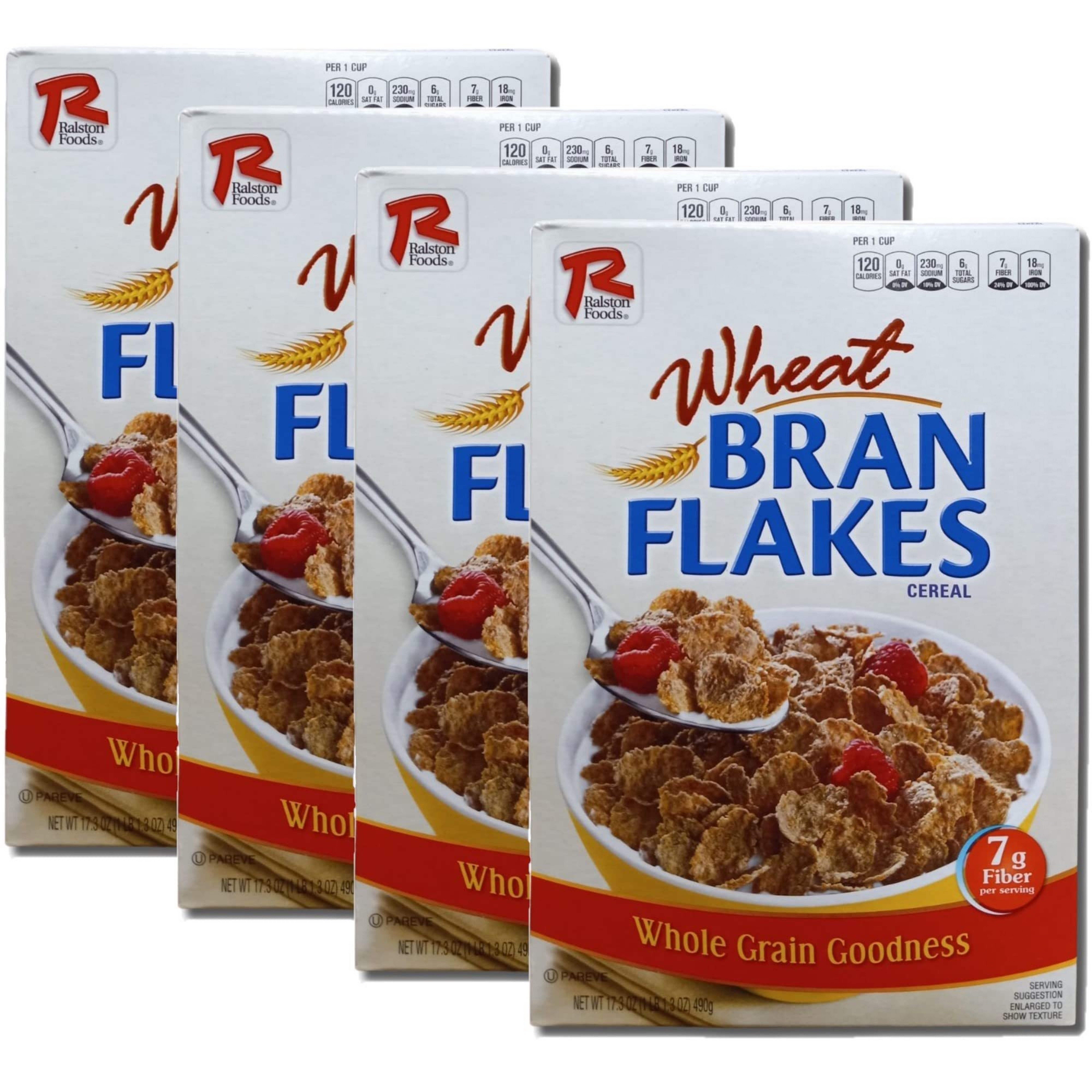 Wheat Bran Flakes Cereal Value Pack   17.3 Oz | Pack of 4 2