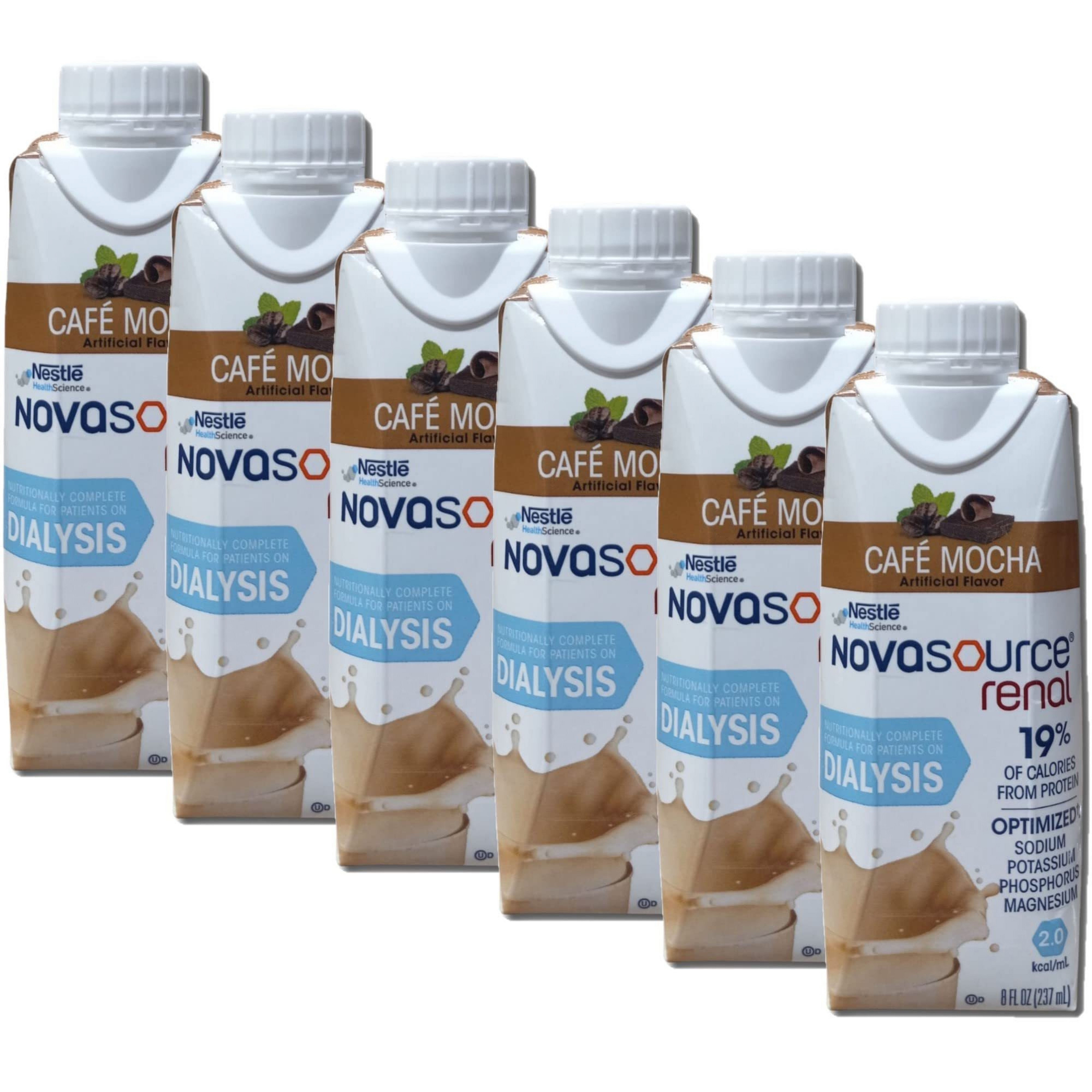 Kidney Friendly Nutritional Cafe Mocha Renal Drink Value Pack | 8 Fl Oz | Pack of 6 3