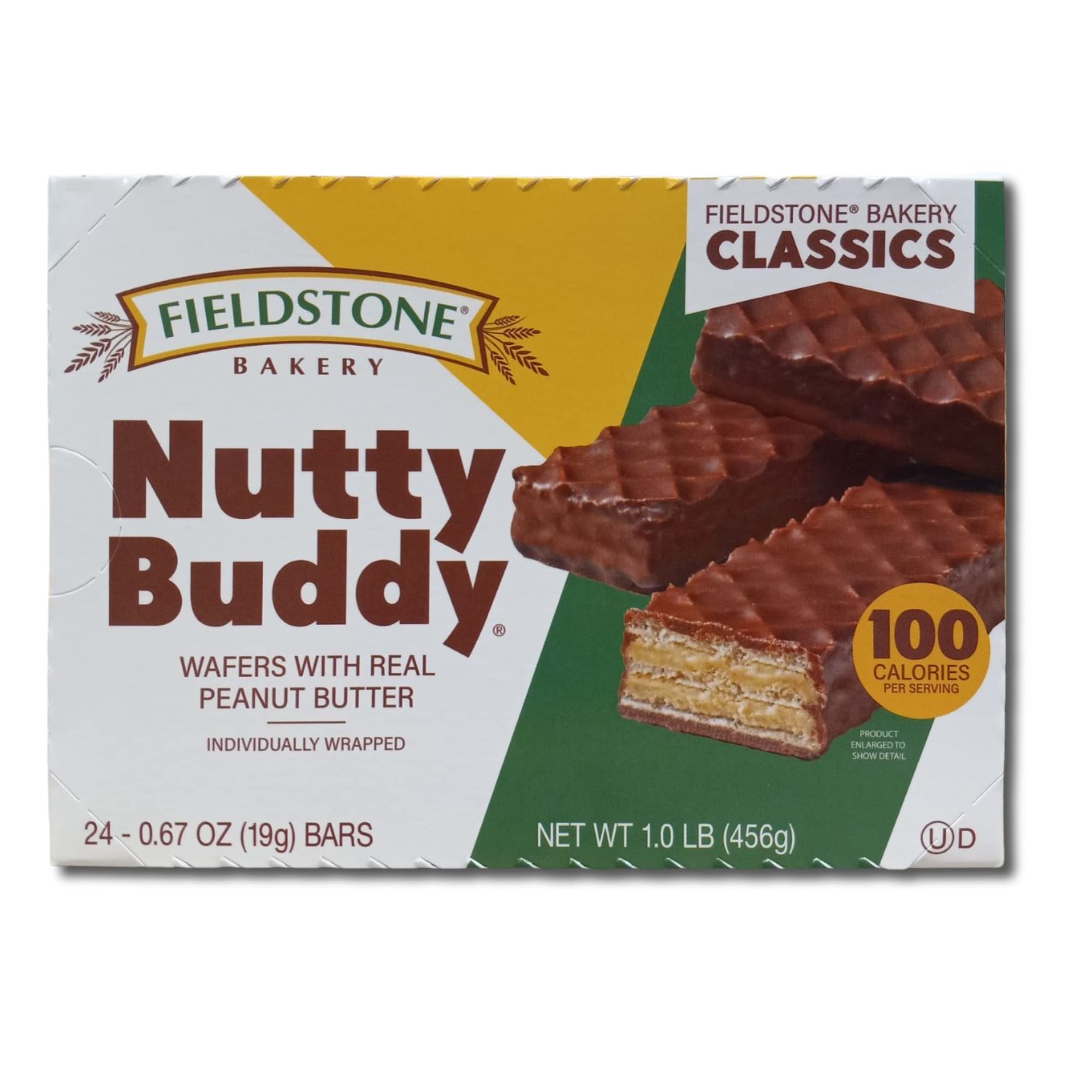 Fieldstone Bakery Chocolate Covered Wafers & Peanut Butter | 24 Count Box | 2 Packs 2