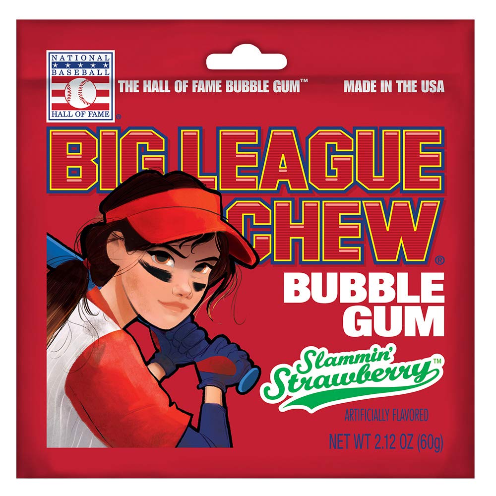 Big League Chew Strawberry Tray + (12 Packs) 3