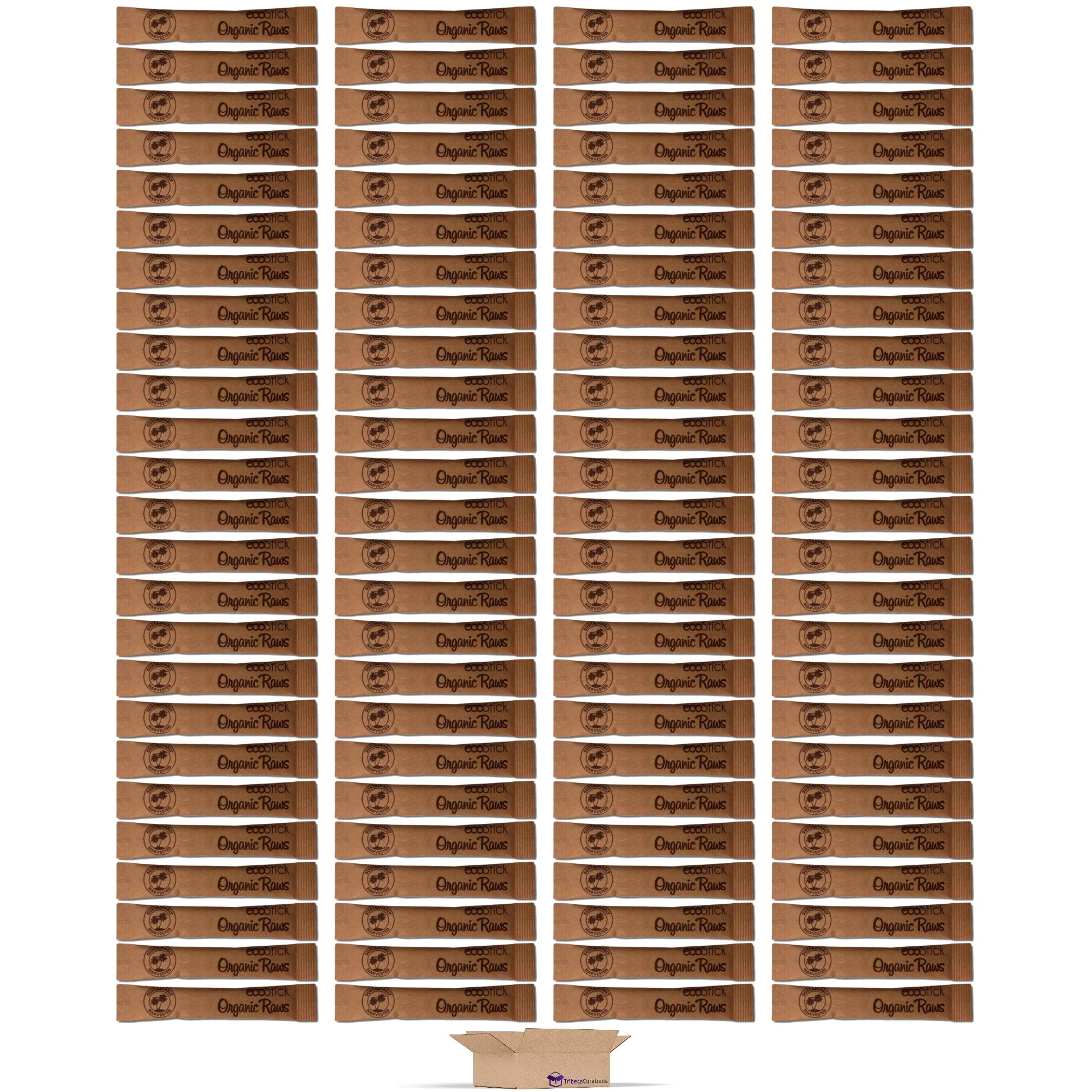 Organic Raw Turbinado Cane Sugar Value Pack | 3 Gram Stick | 100 Count 3
