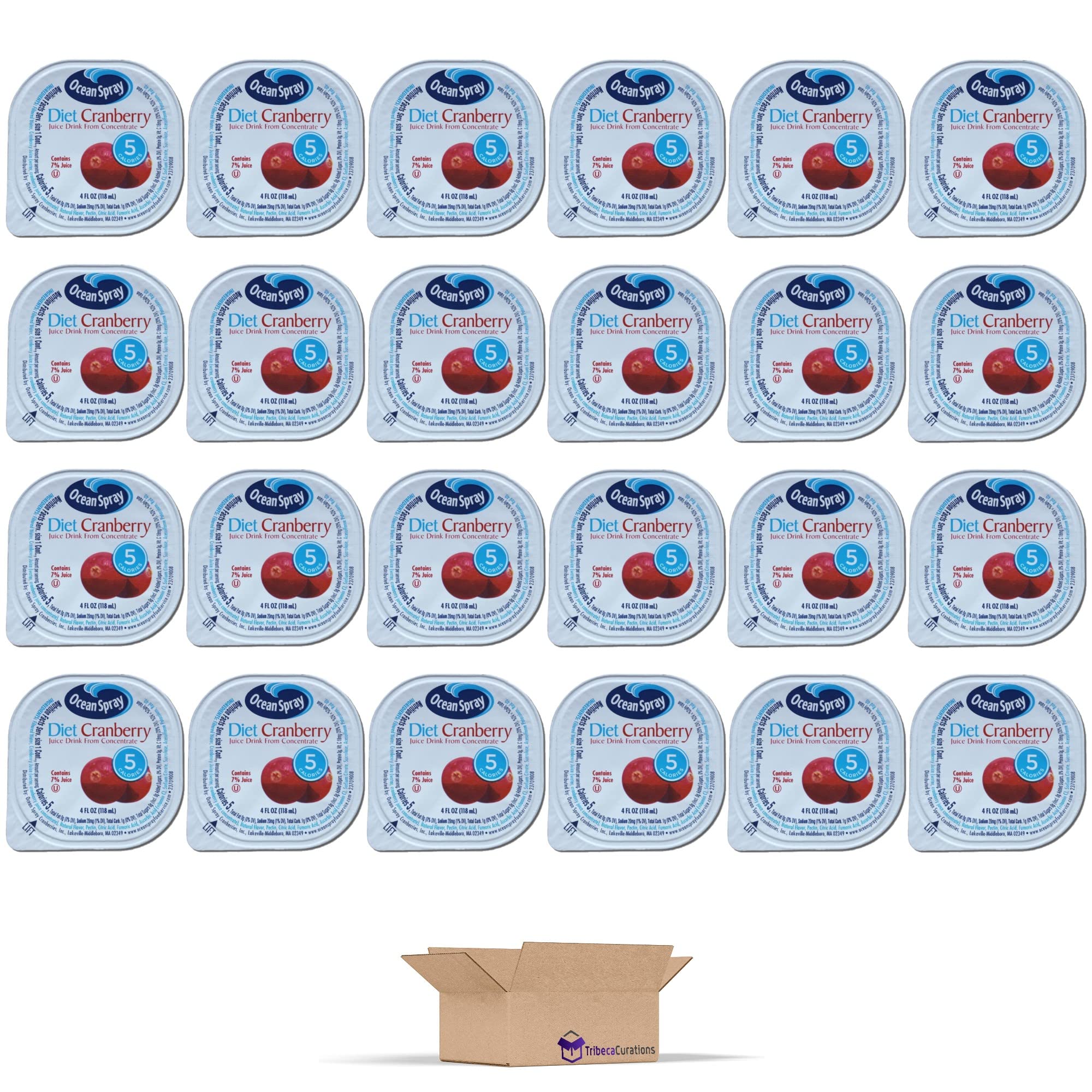 Ocean Spray Diet Cranberry Juice Individual Cups Value Pack   4 Fl Oz | Pack of 24 3