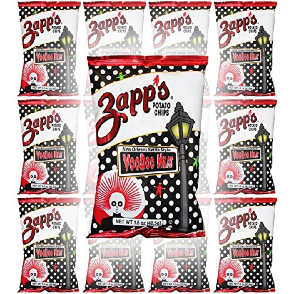 Zapp's New Orleans Kettle Potato Chips VooDoo Heat | 12 Bags