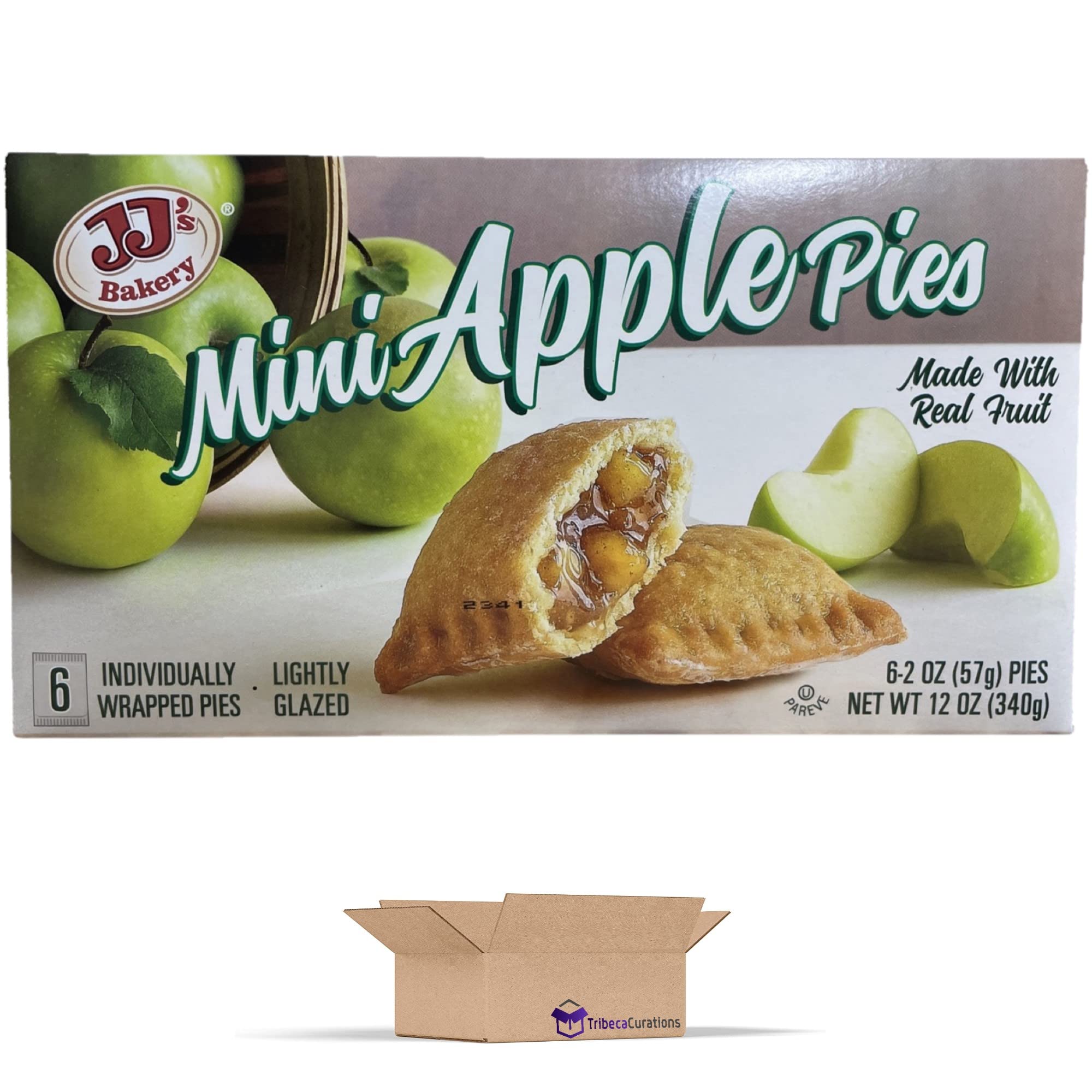 JJ's Mini Apple Fruit Pies Value Pack   6 Count Box | Pack Of 4 (24 Total Pies) 3