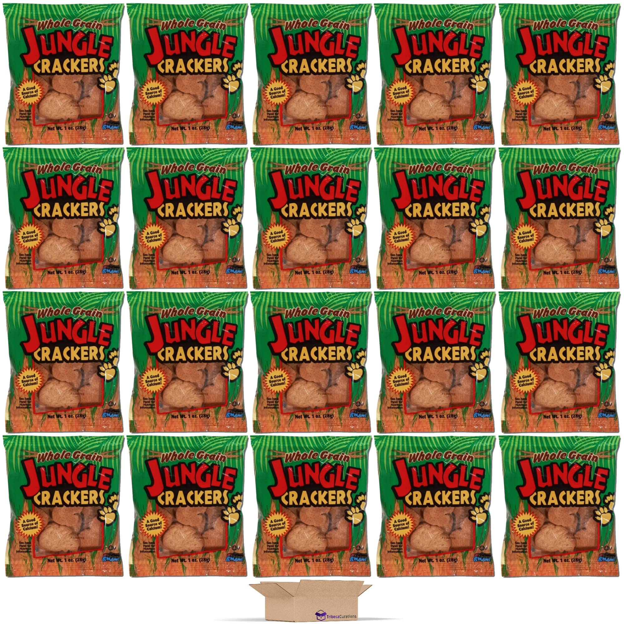 Whole Grain Jungle Graham Crackers School Snack, 20 Packs 3